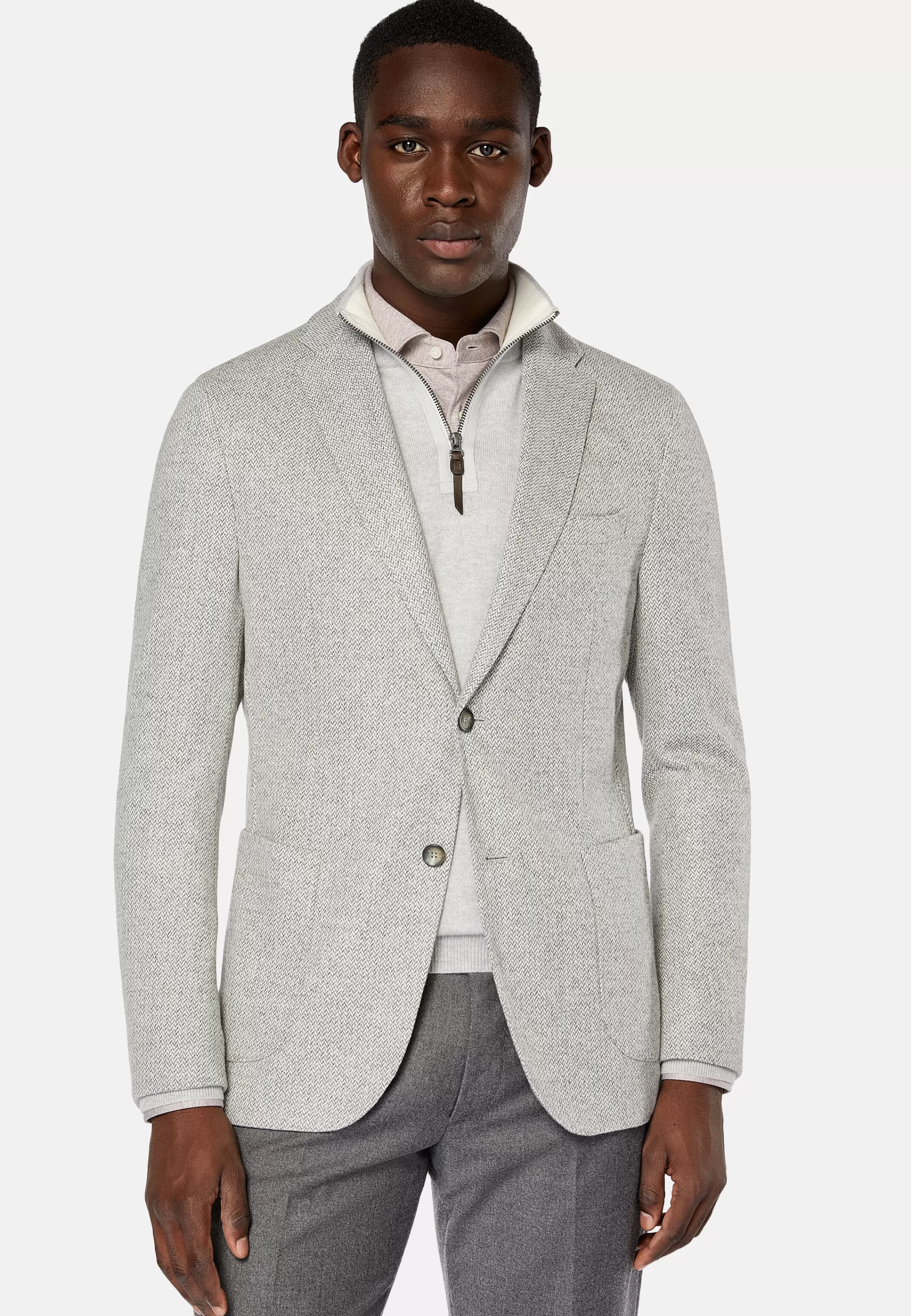 Boggi Milano B Jersey Cotton Blend Jacket