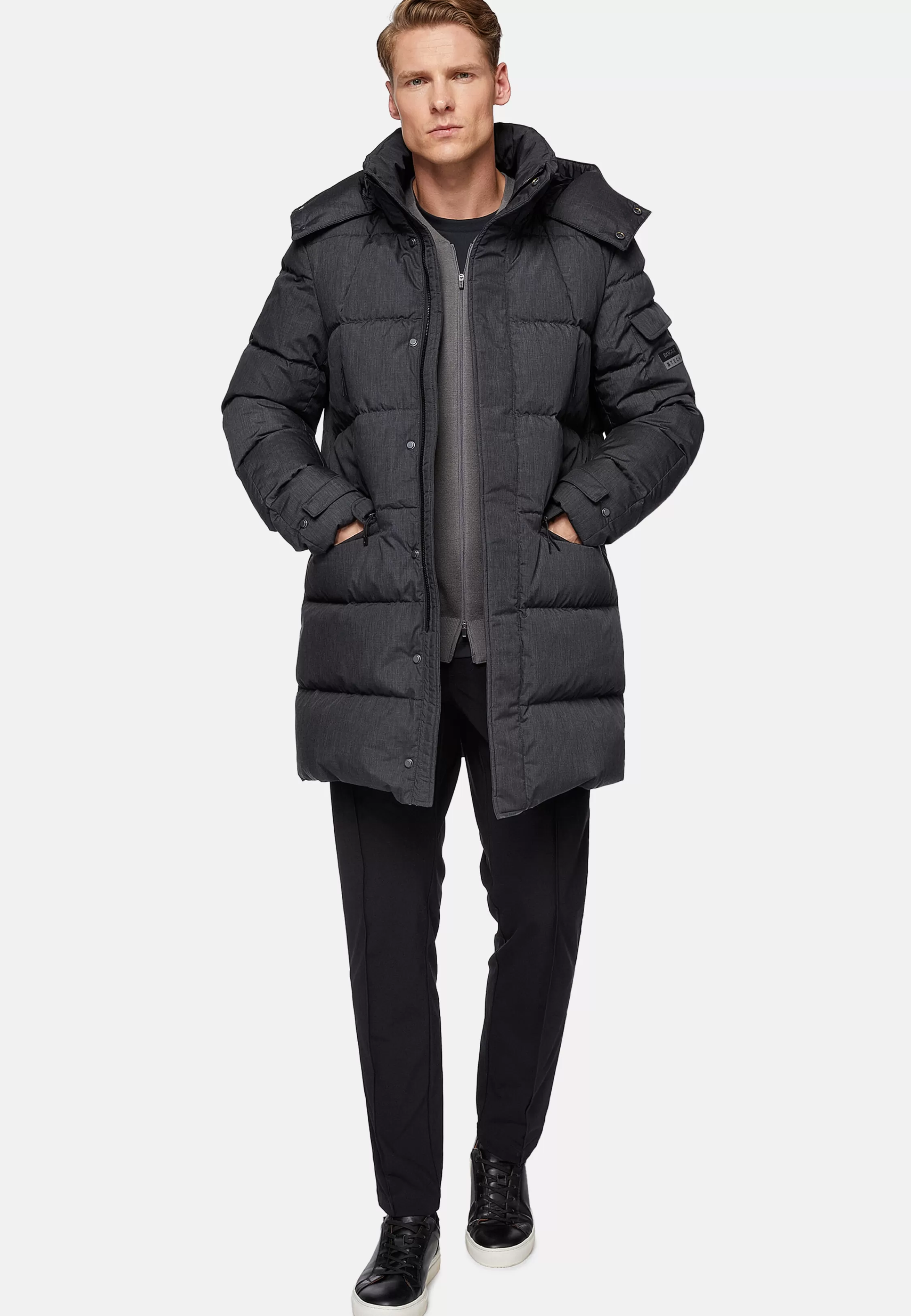 Boggi Milano B Tech Parka In Technical Fabric And Goose Down