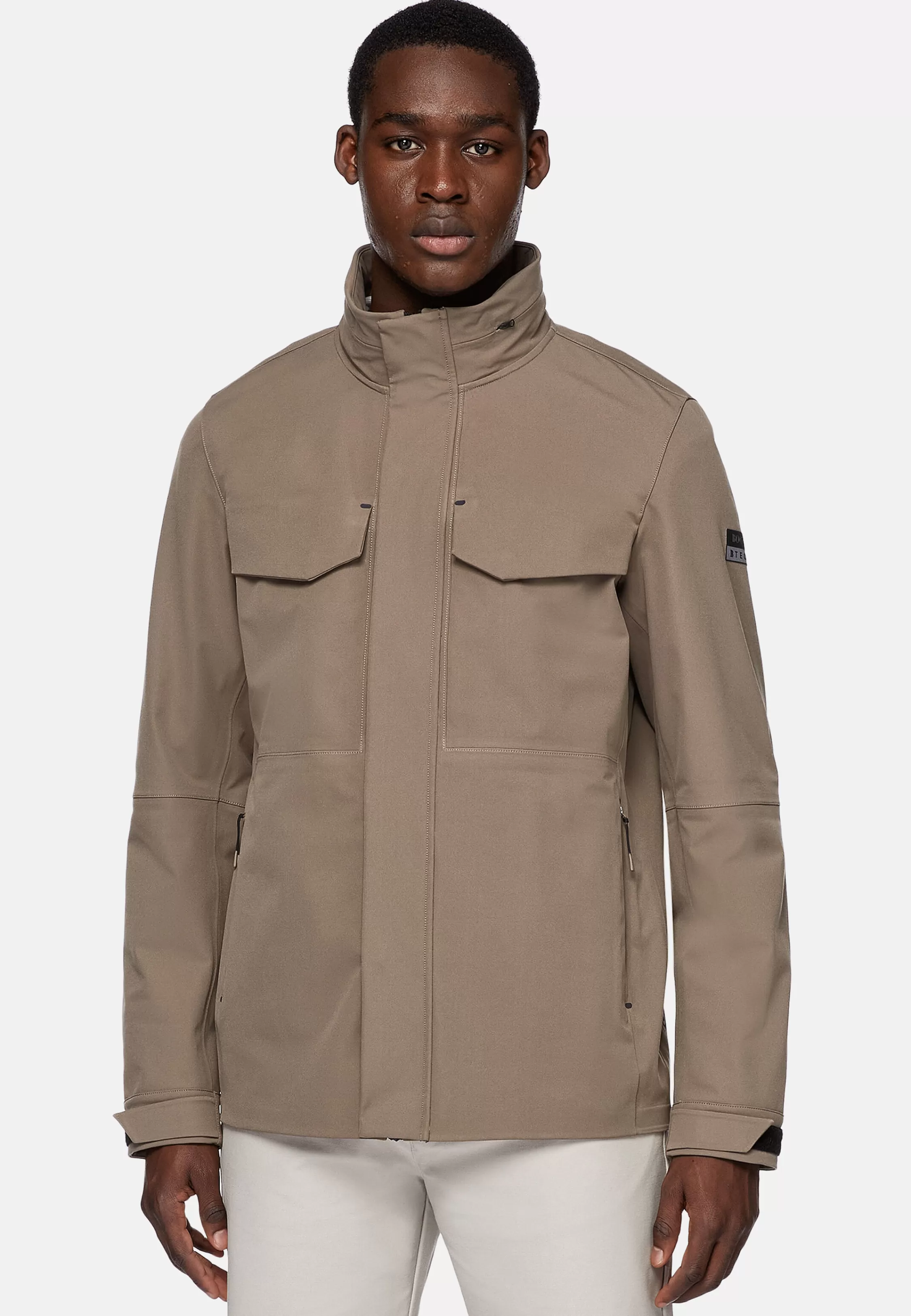 Boggi Milano B Tech Recycled Technical Fabric Field Jacket