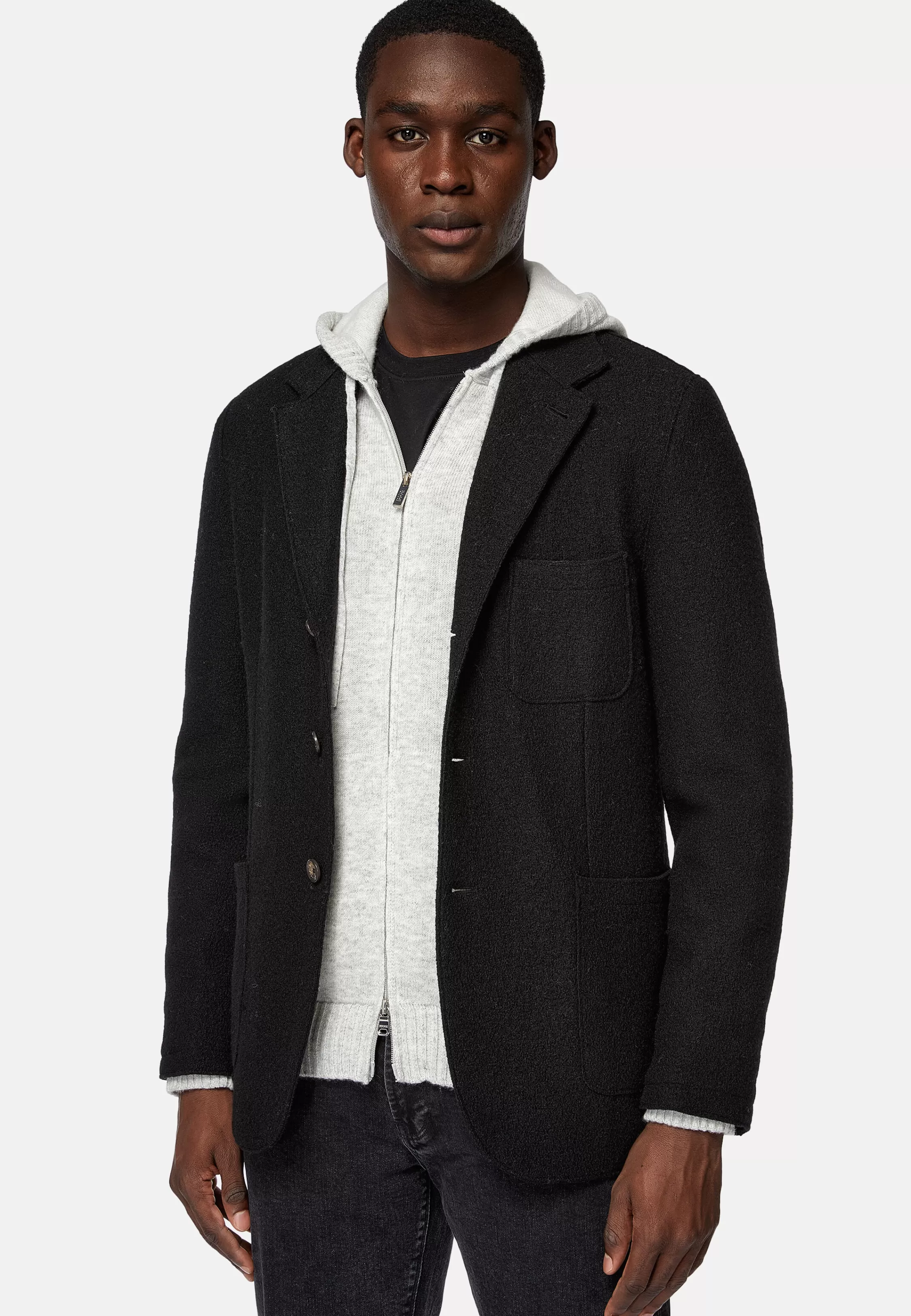 Boggi Milano B Jersey Pure Wool Jacket