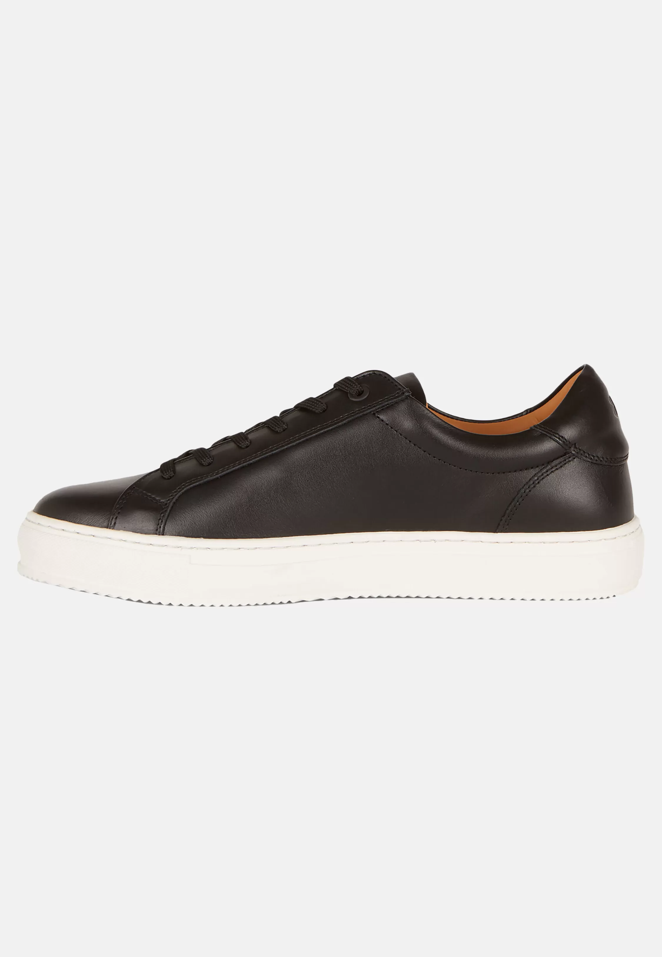 Boggi Milano Black Leather Trainers