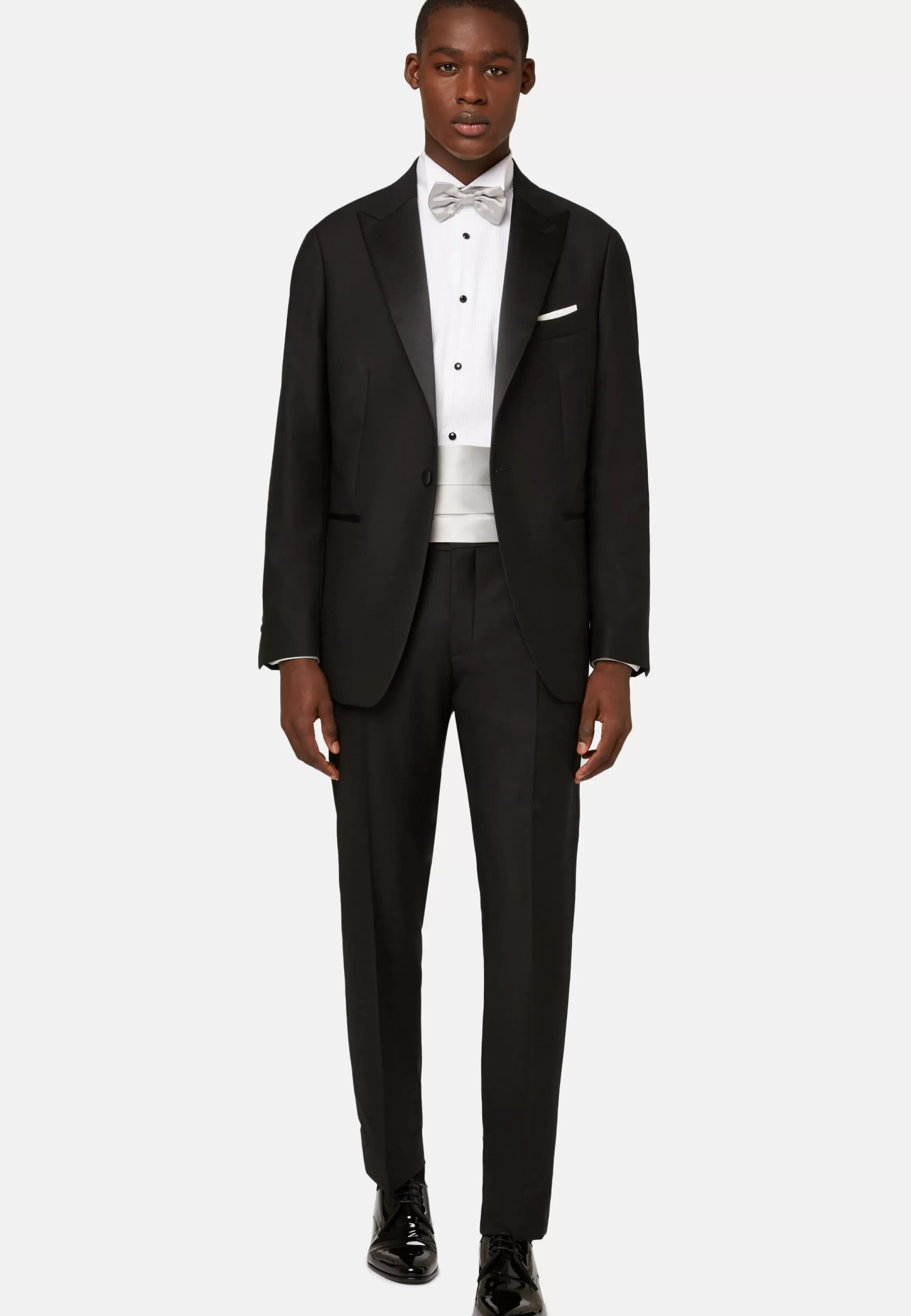 Boggi Milano Wool Tuxedo Jacket With Peak Lapels