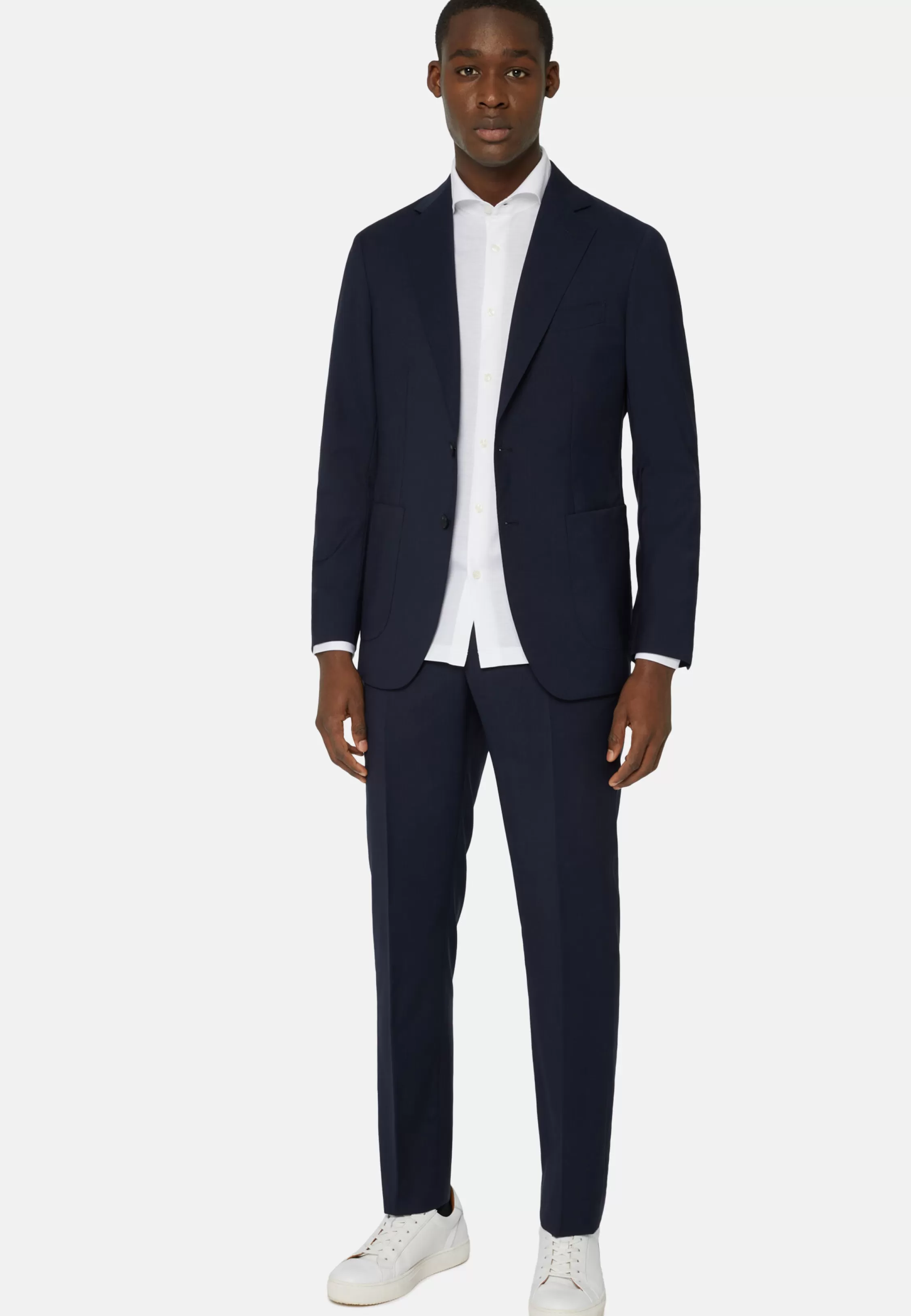 Boggi Milano Blue Jacket In B Aria Wool