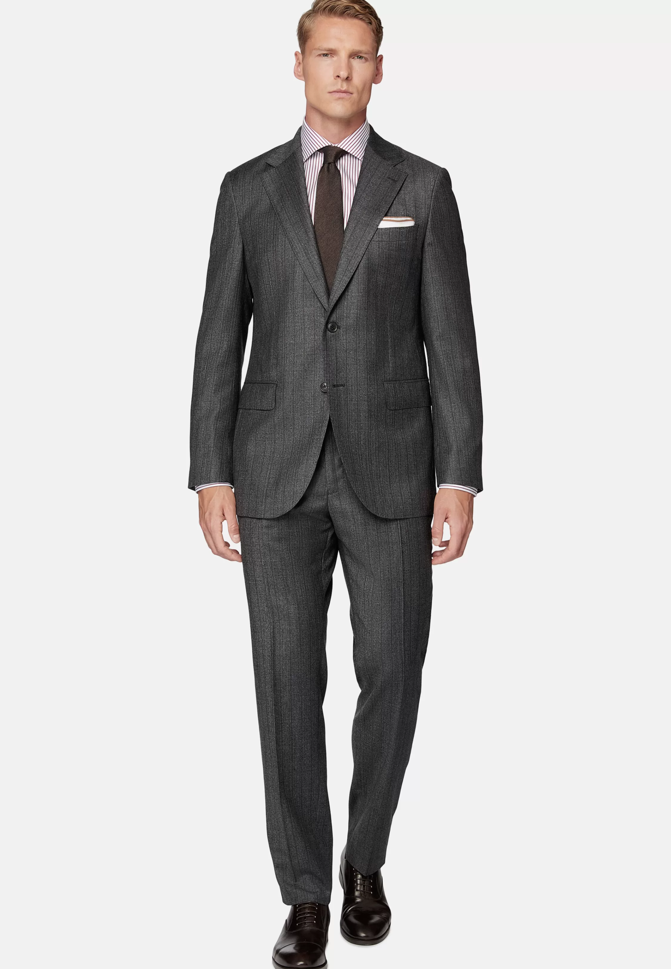 Boggi Milano Pinstripe Pure Wool Suit