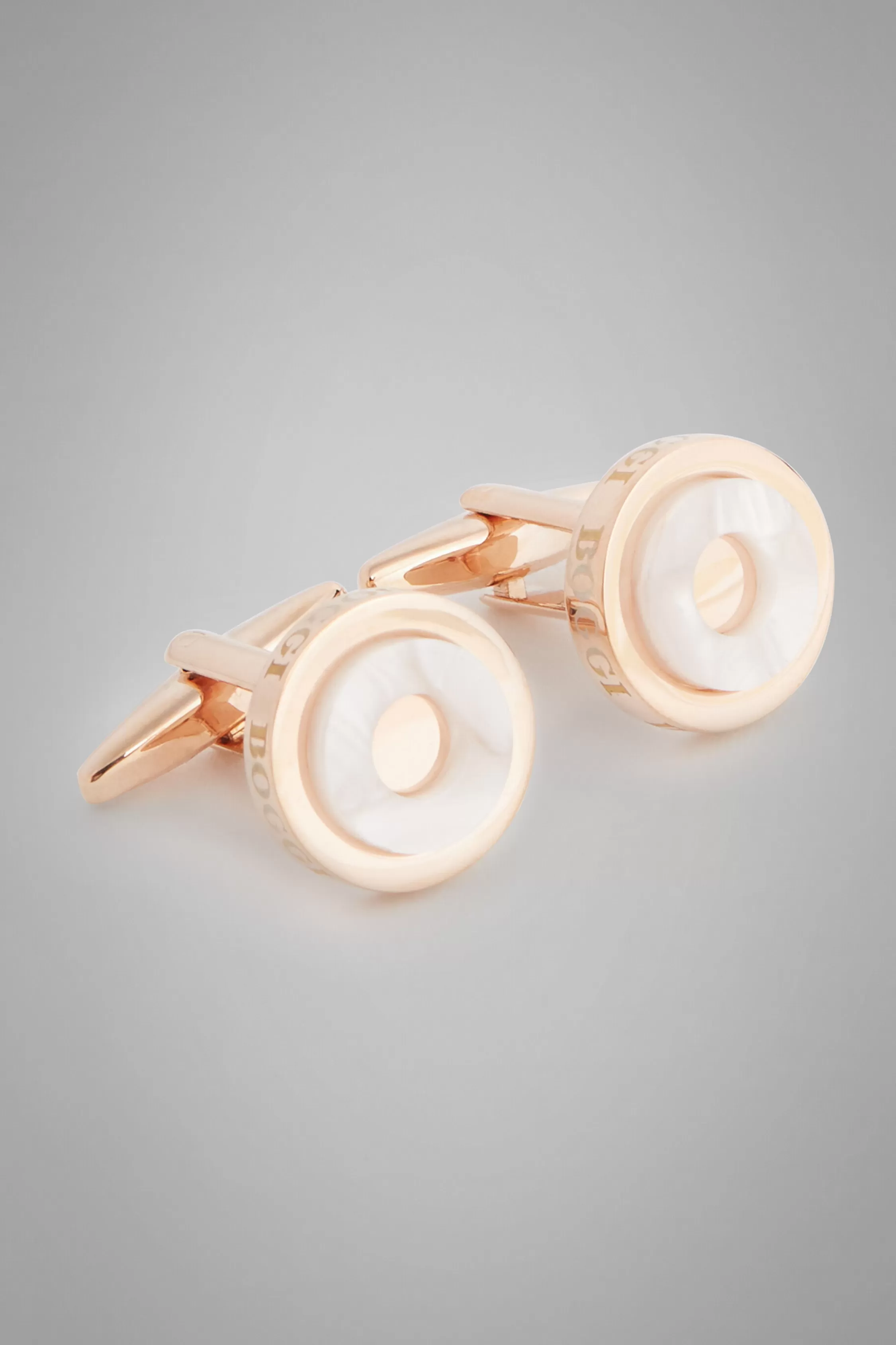 Boggi Milano Circular Cufflinks With Contrast