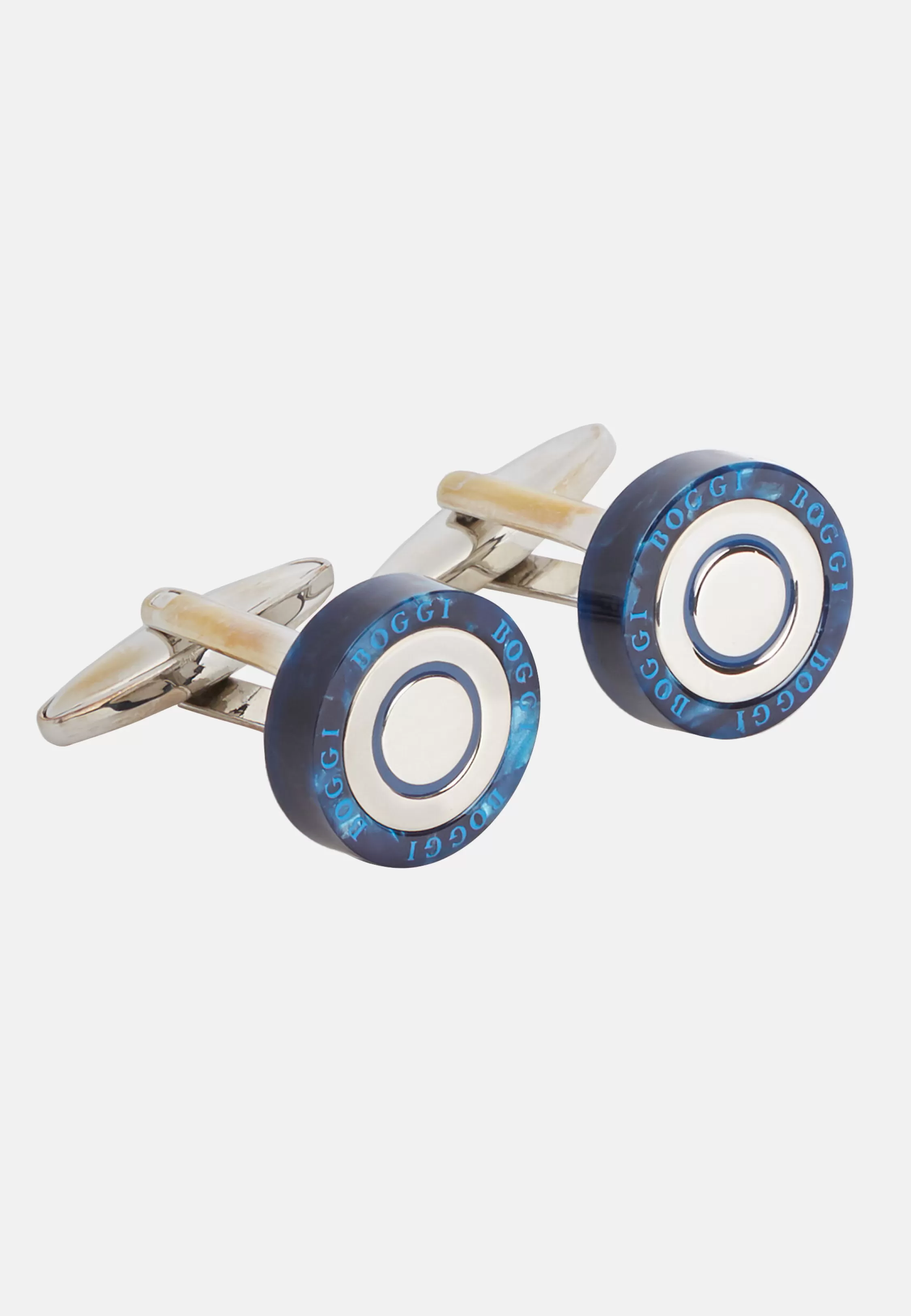 Boggi Milano Circular Cufflinks With Contrast