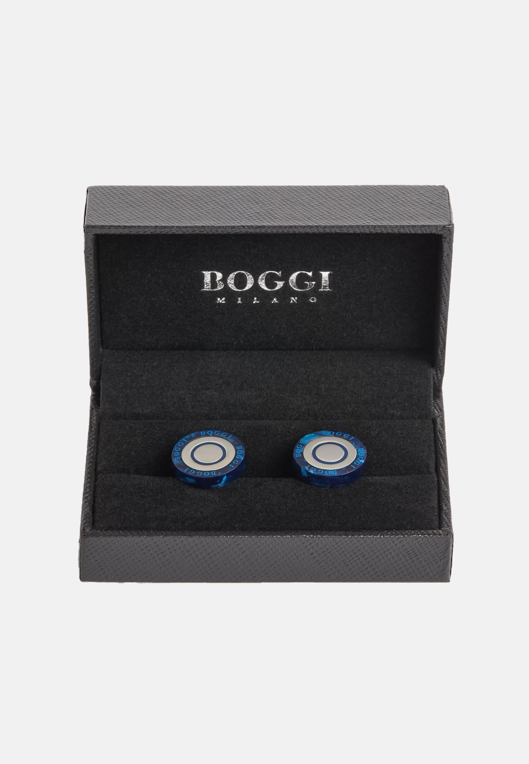 Boggi Milano Circular Cufflinks With Contrast