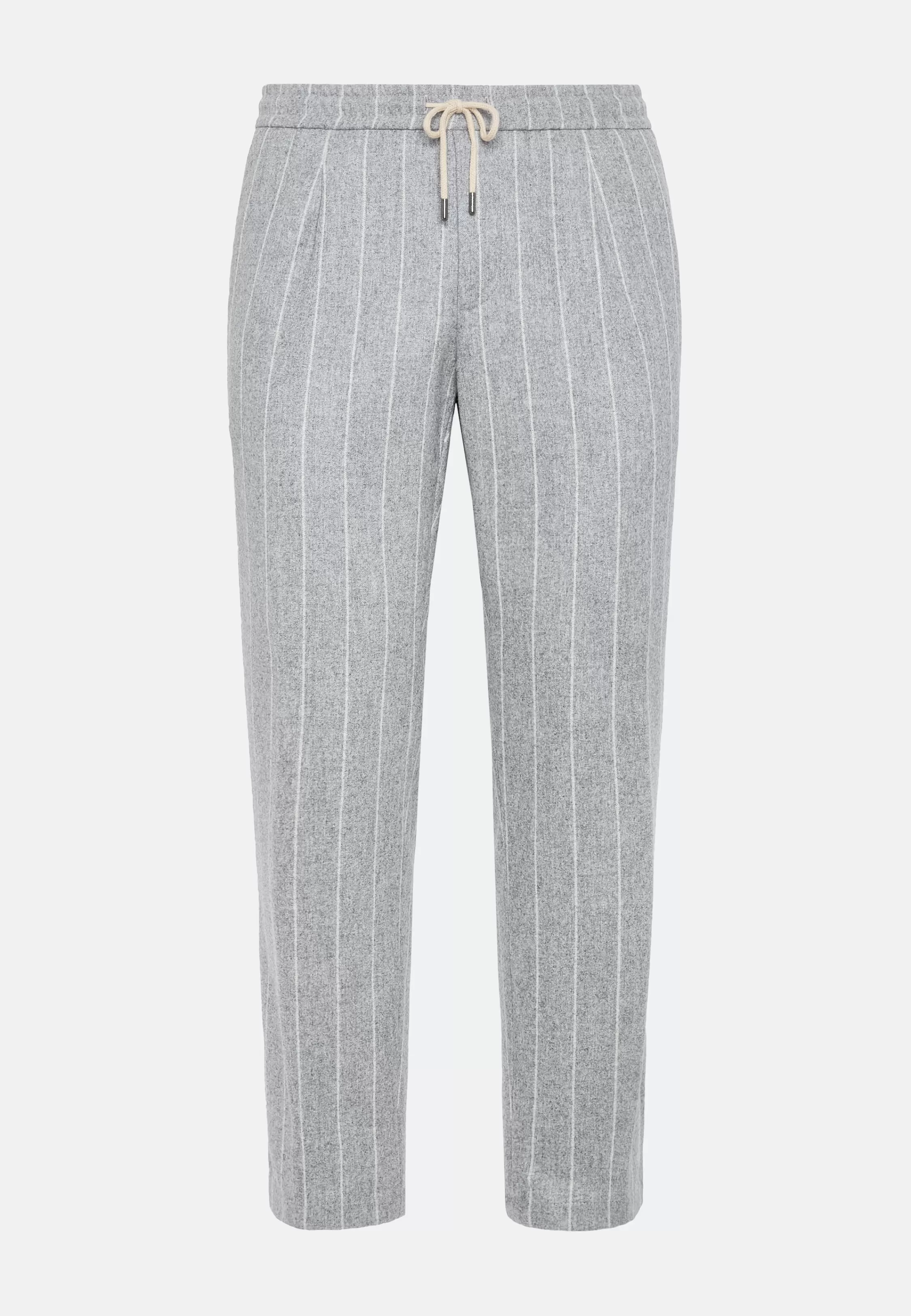 Boggi Milano City Trousers In Pinstripe Flannel