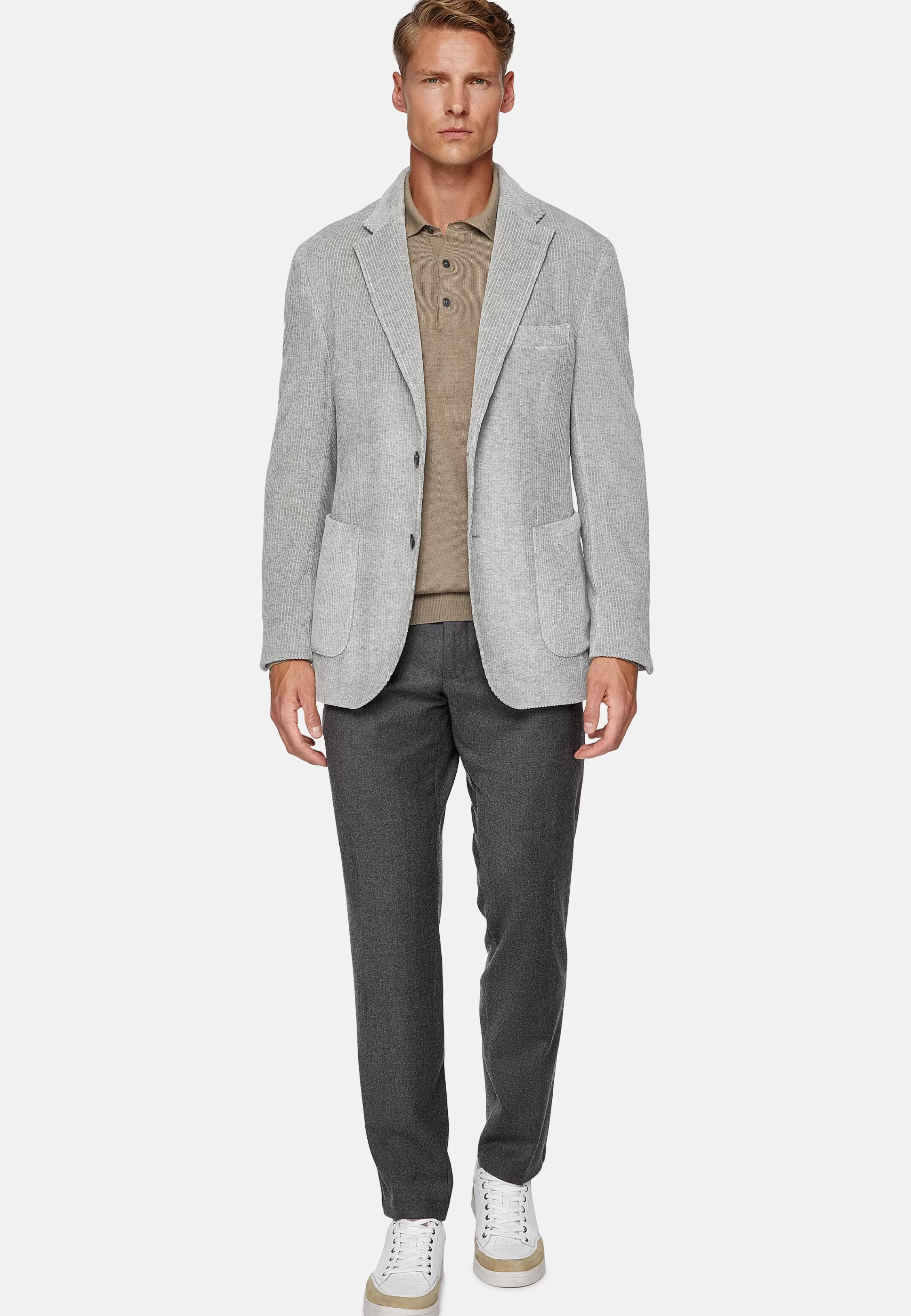 Boggi Milano Corduroy Cotton Stretch Blazer Style Cernobbio