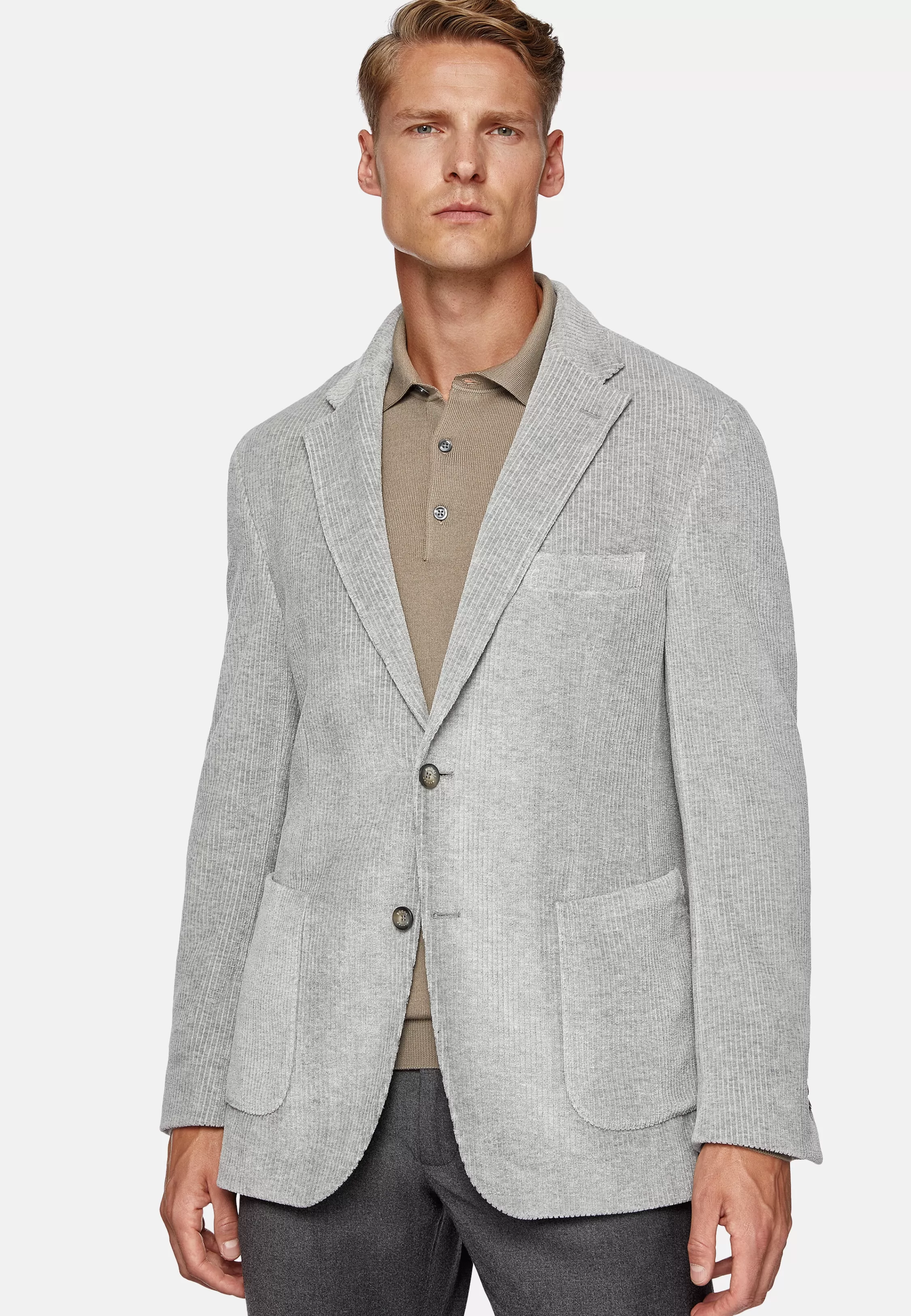 Boggi Milano Corduroy Cotton Stretch Blazer Style Cernobbio