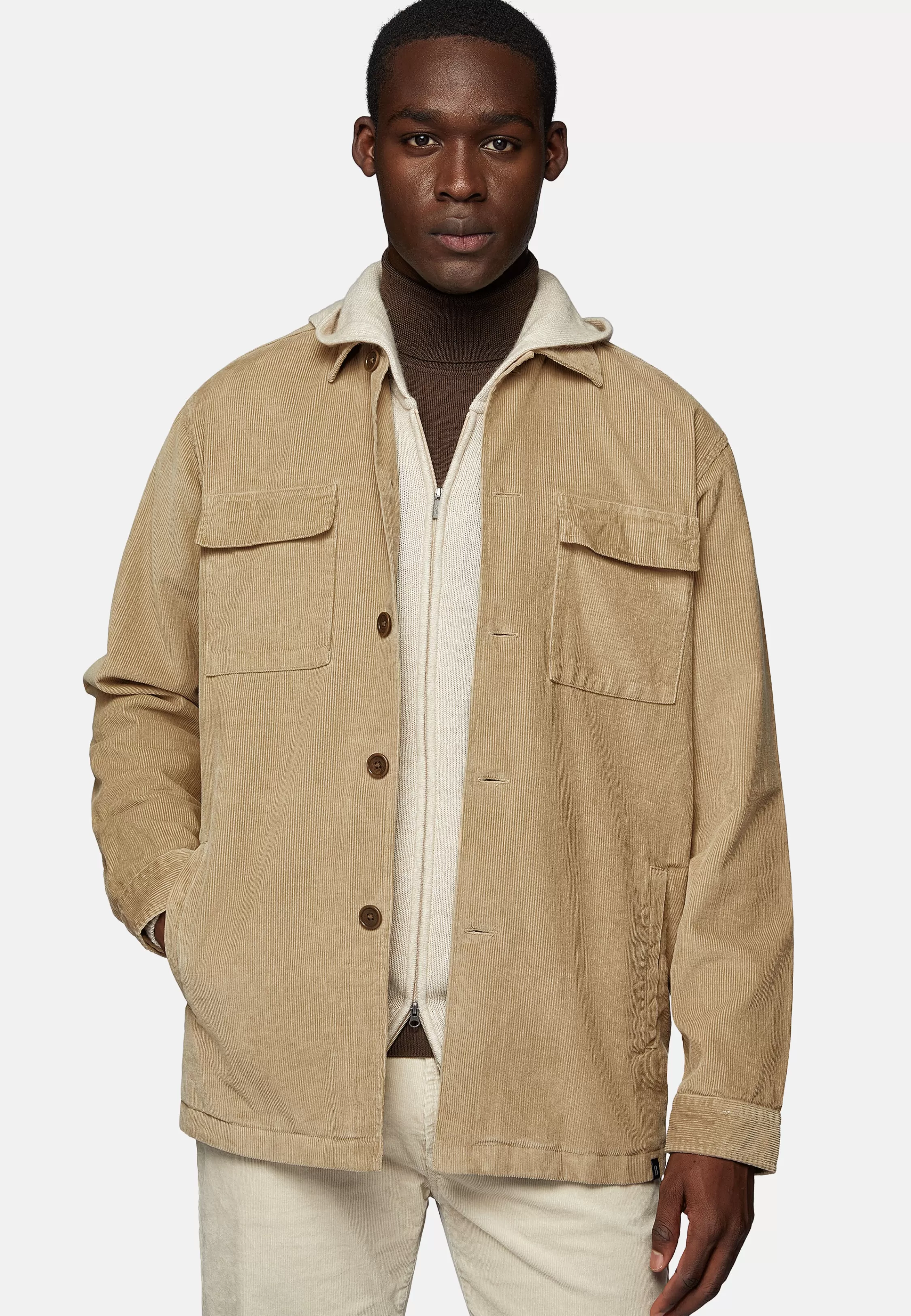 Boggi Milano Corduroy Shirt Jacket Style Link