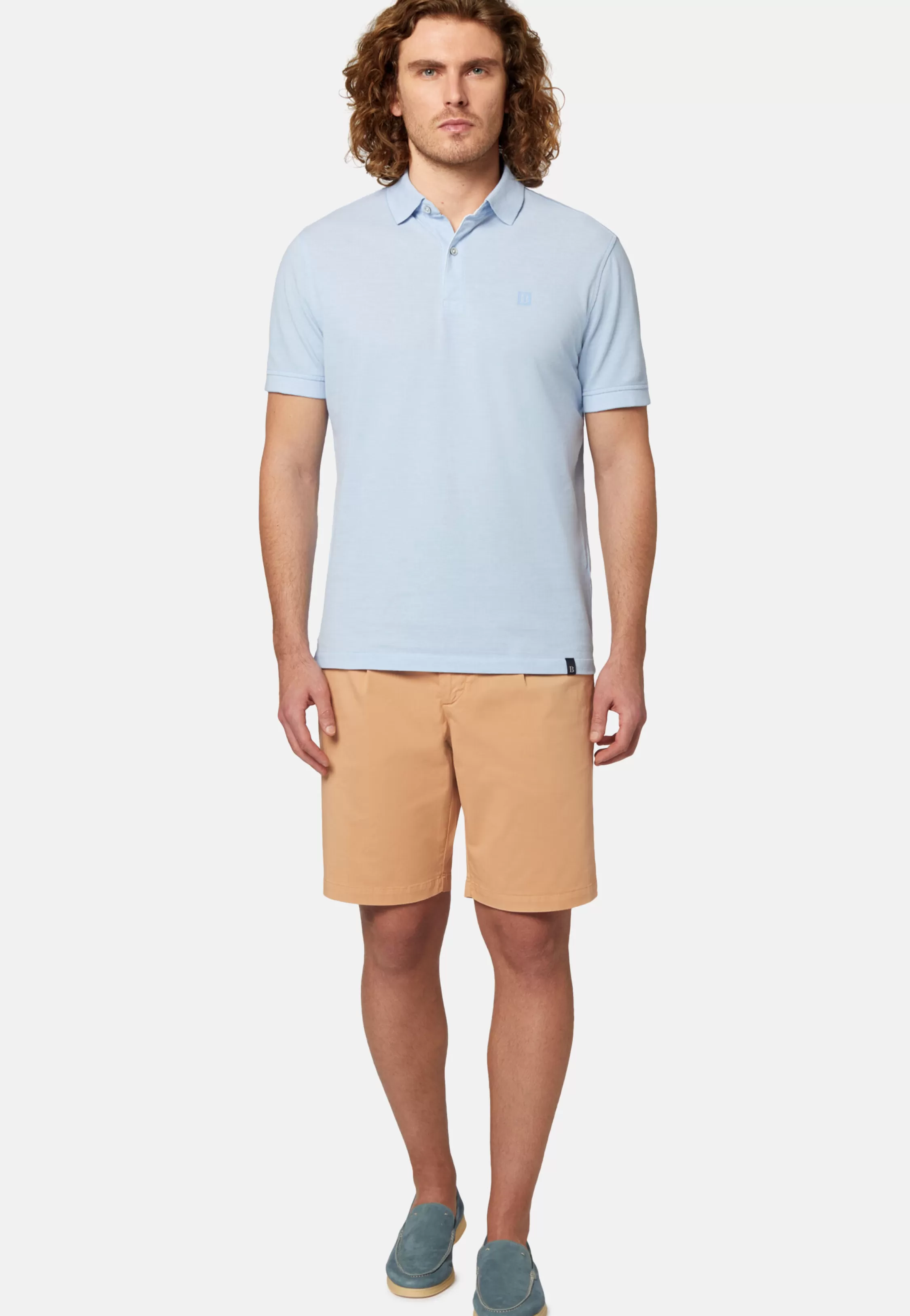 Boggi Milano Cotton Piqué Polo Shirt