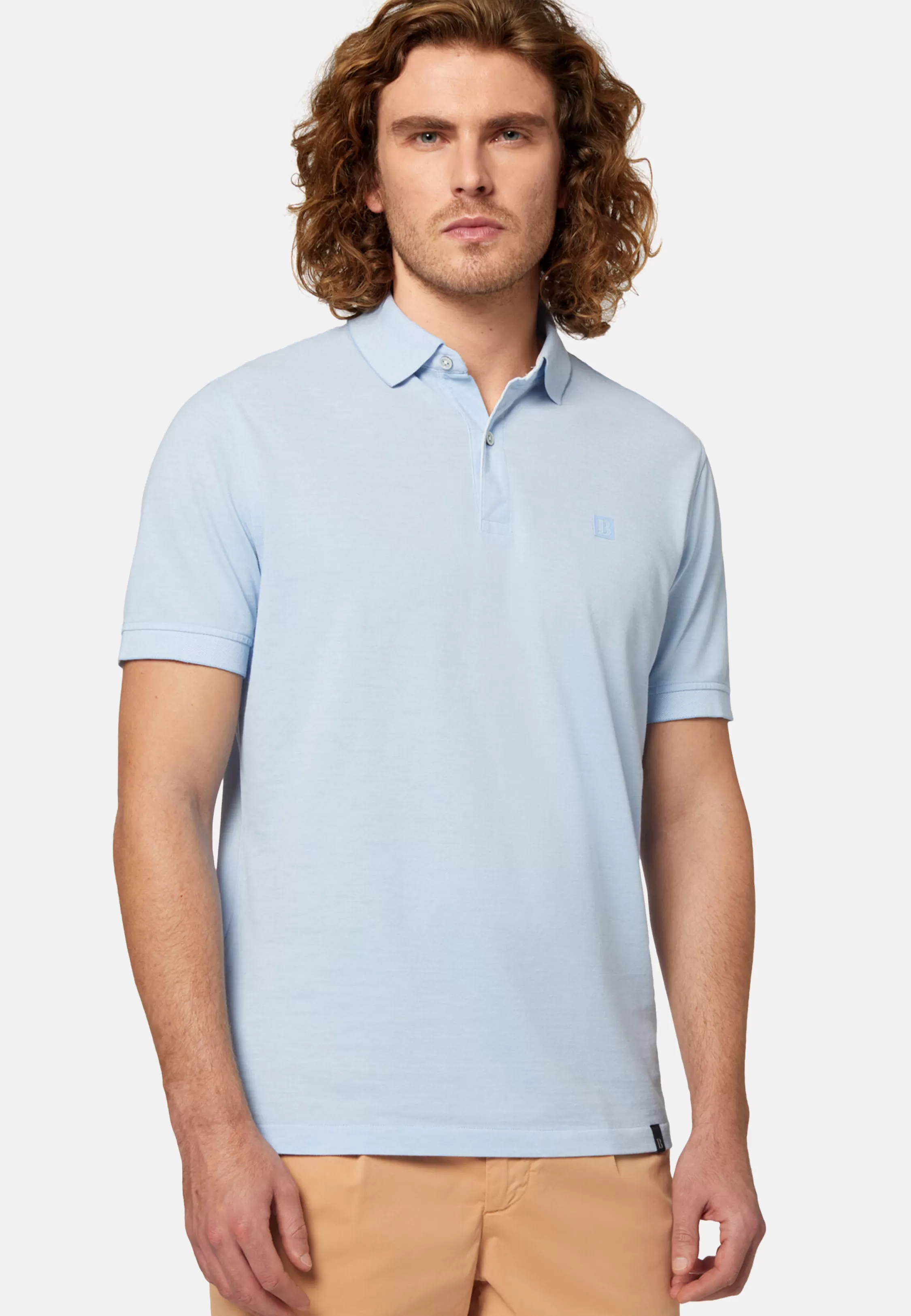 Boggi Milano Cotton Piqué Polo Shirt