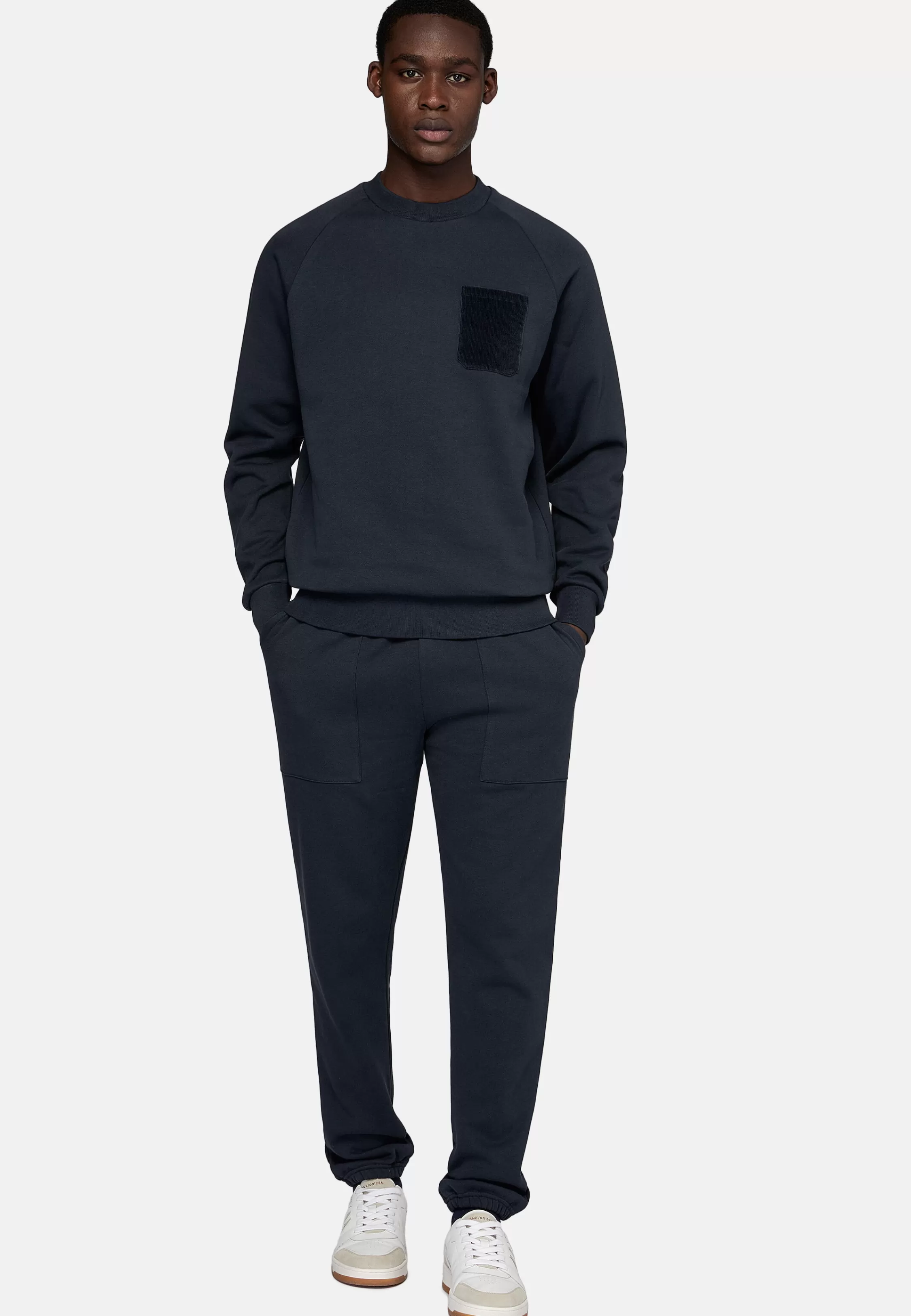 Boggi Milano Crew Neck Cotton Sweatshirt