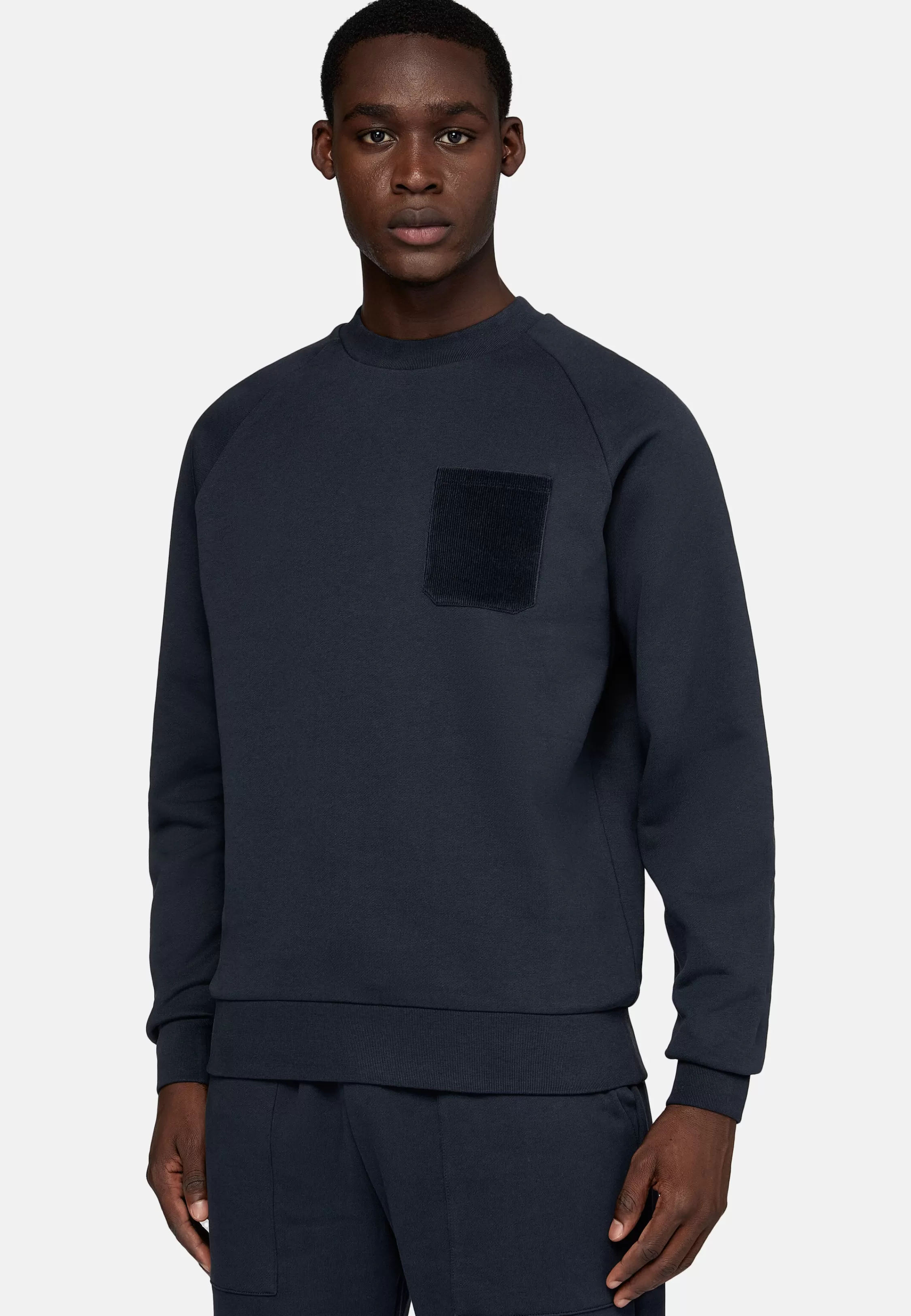 Boggi Milano Crew Neck Cotton Sweatshirt