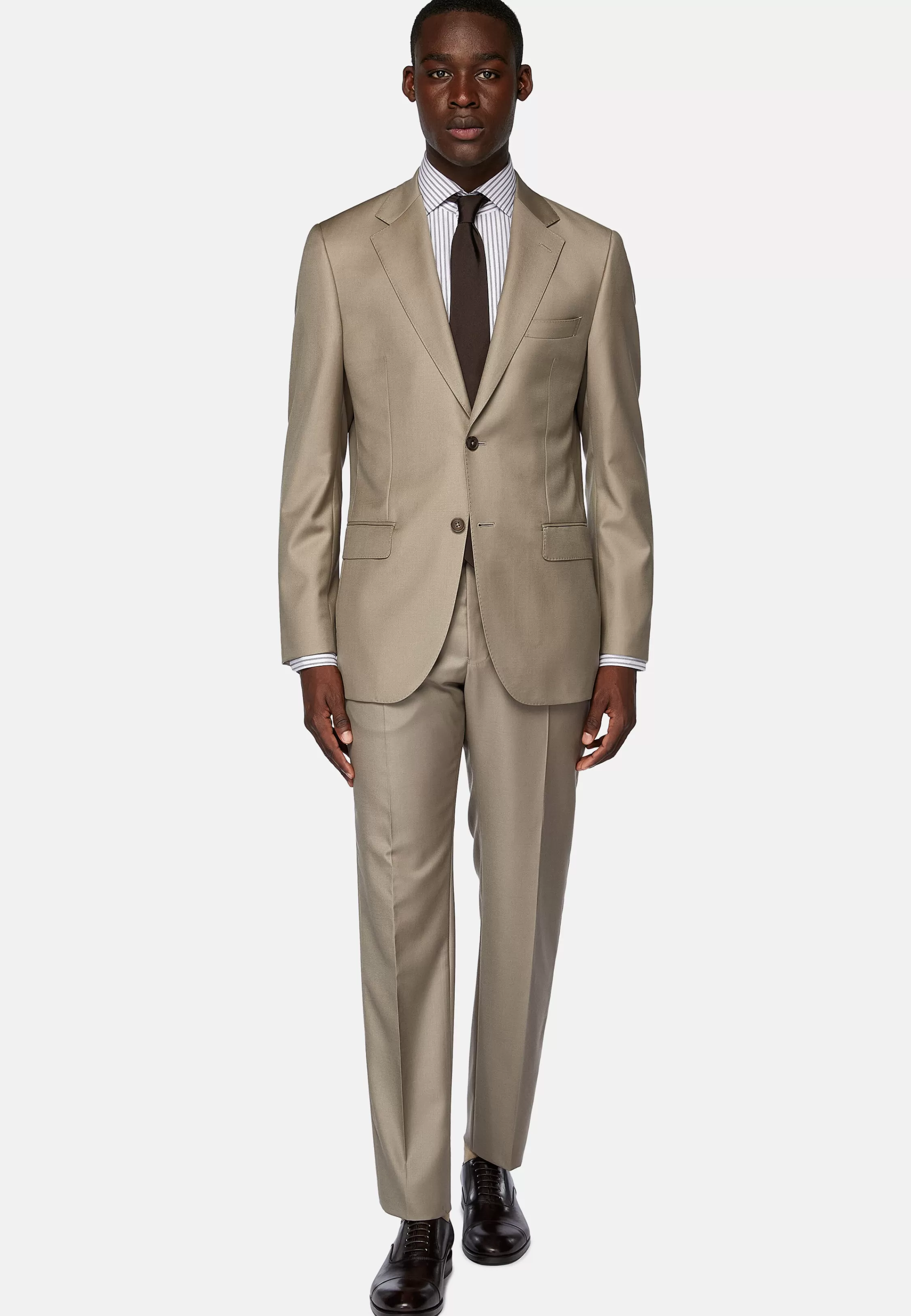 Boggi Milano Dove Grey Pure Wool Suit