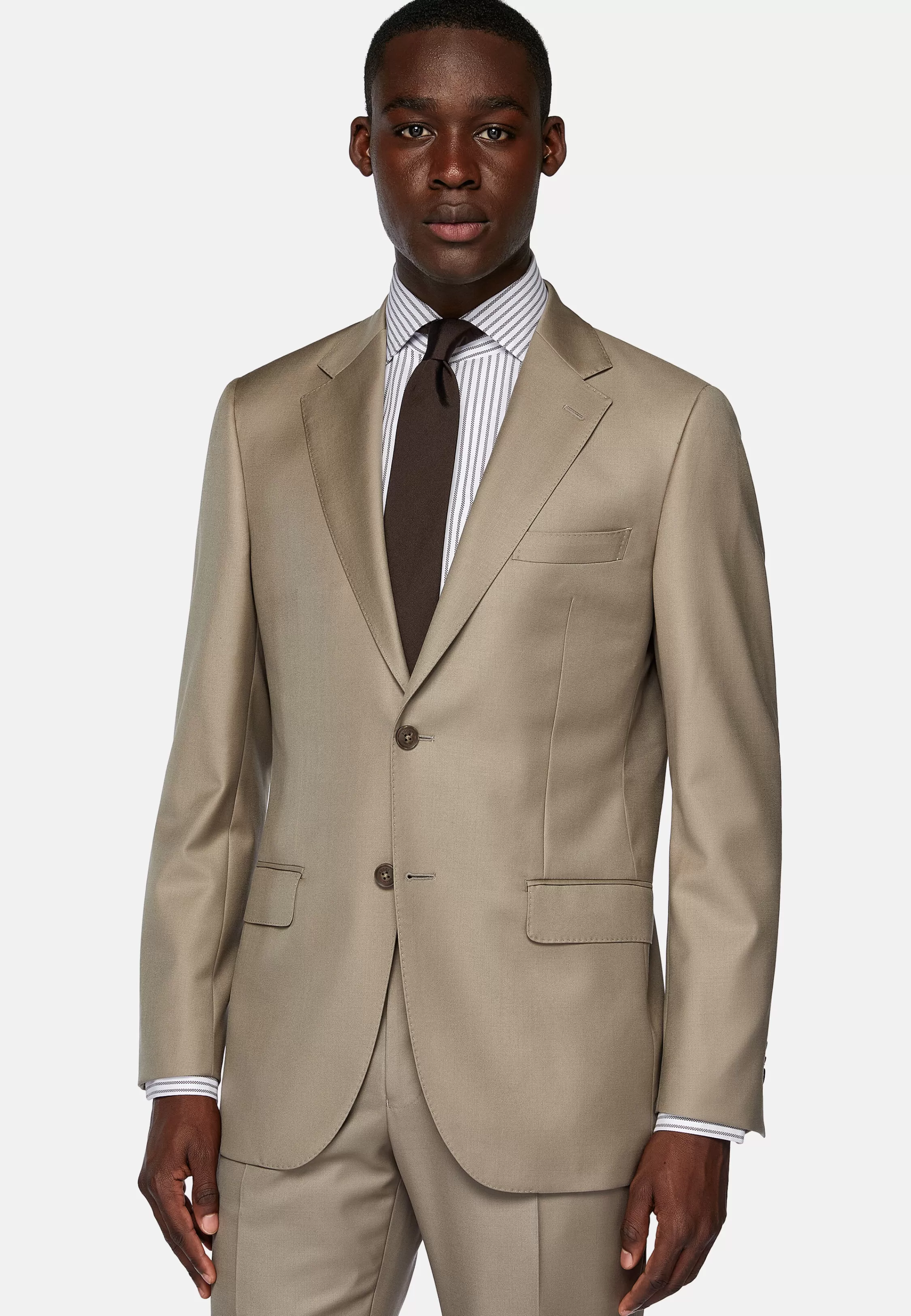 Boggi Milano Dove Grey Pure Wool Suit