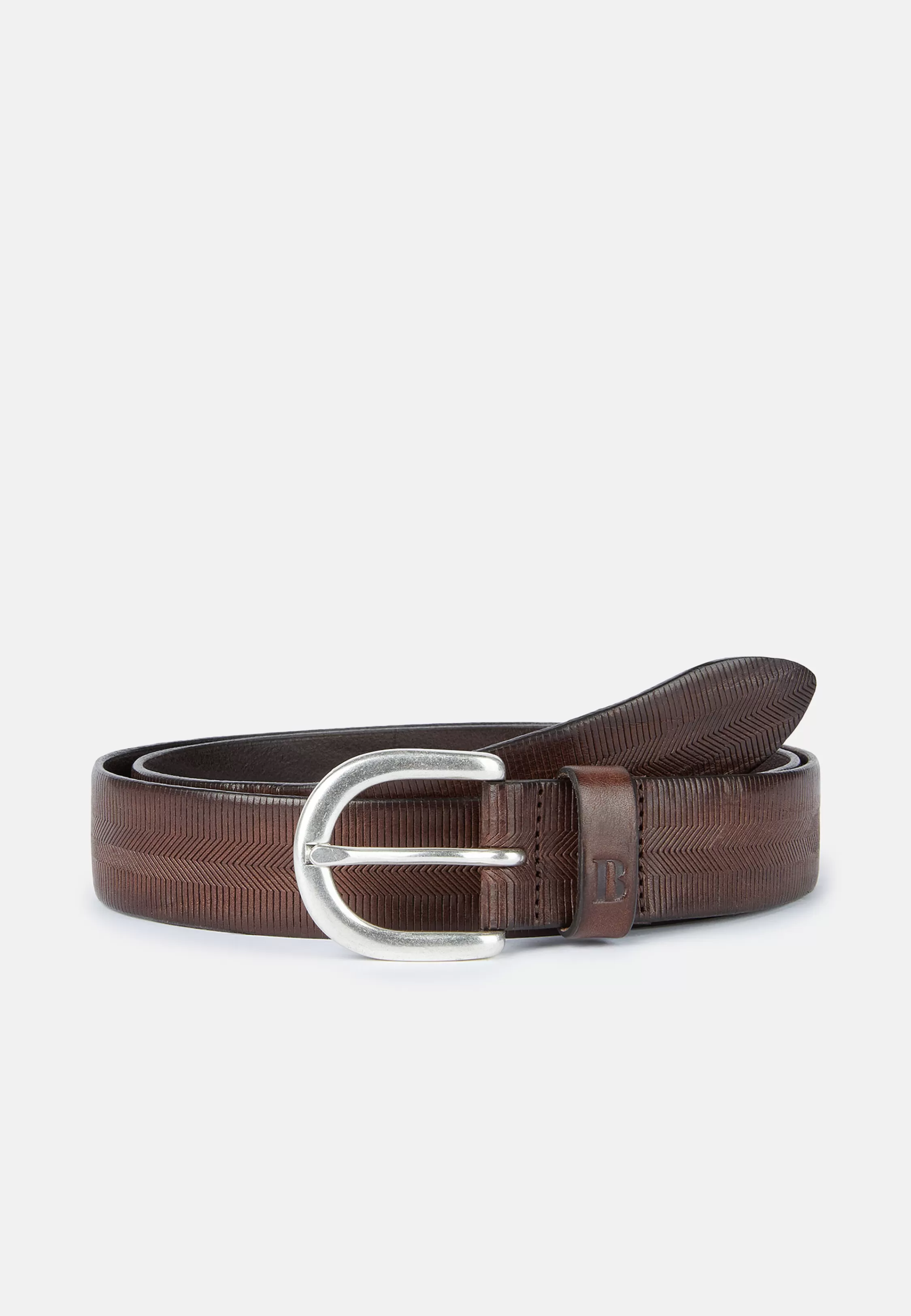 Boggi Milano Embossed Leather Belt