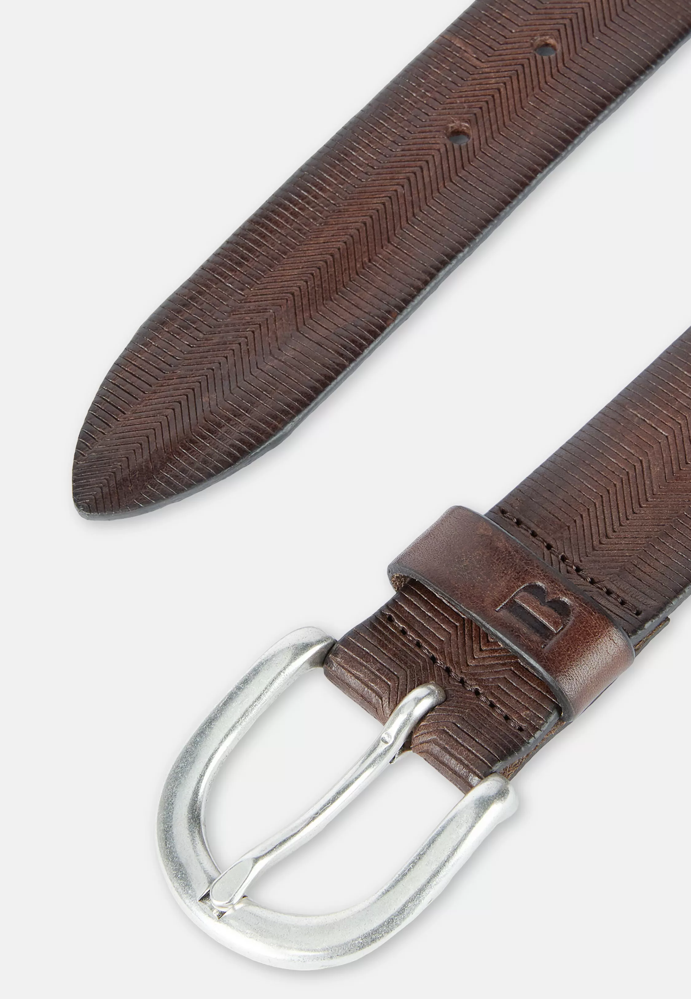 Boggi Milano Embossed Leather Belt