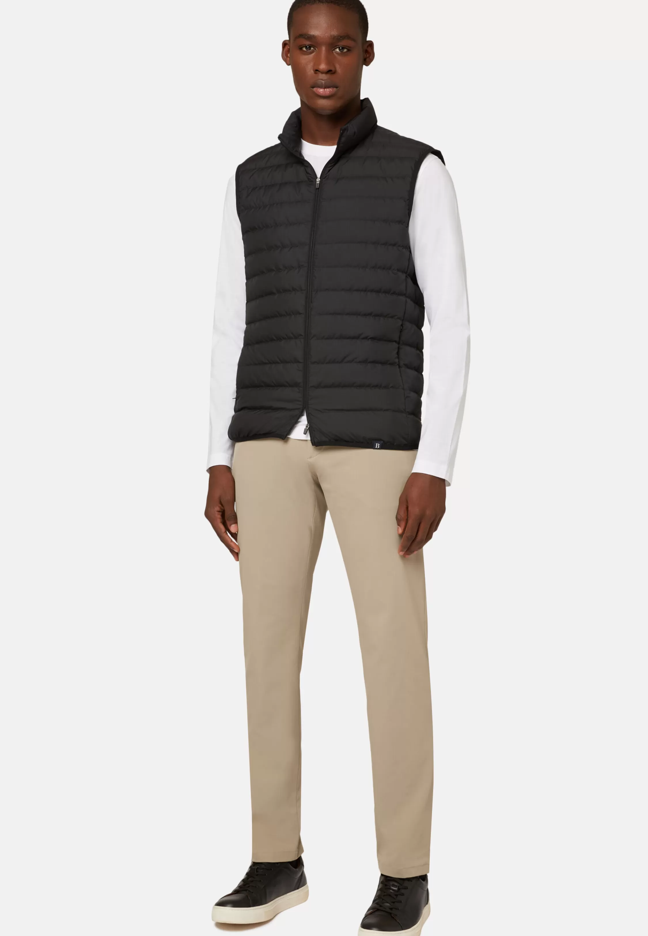 Boggi Milano Goose Down Recycled Fabric Waistcoat