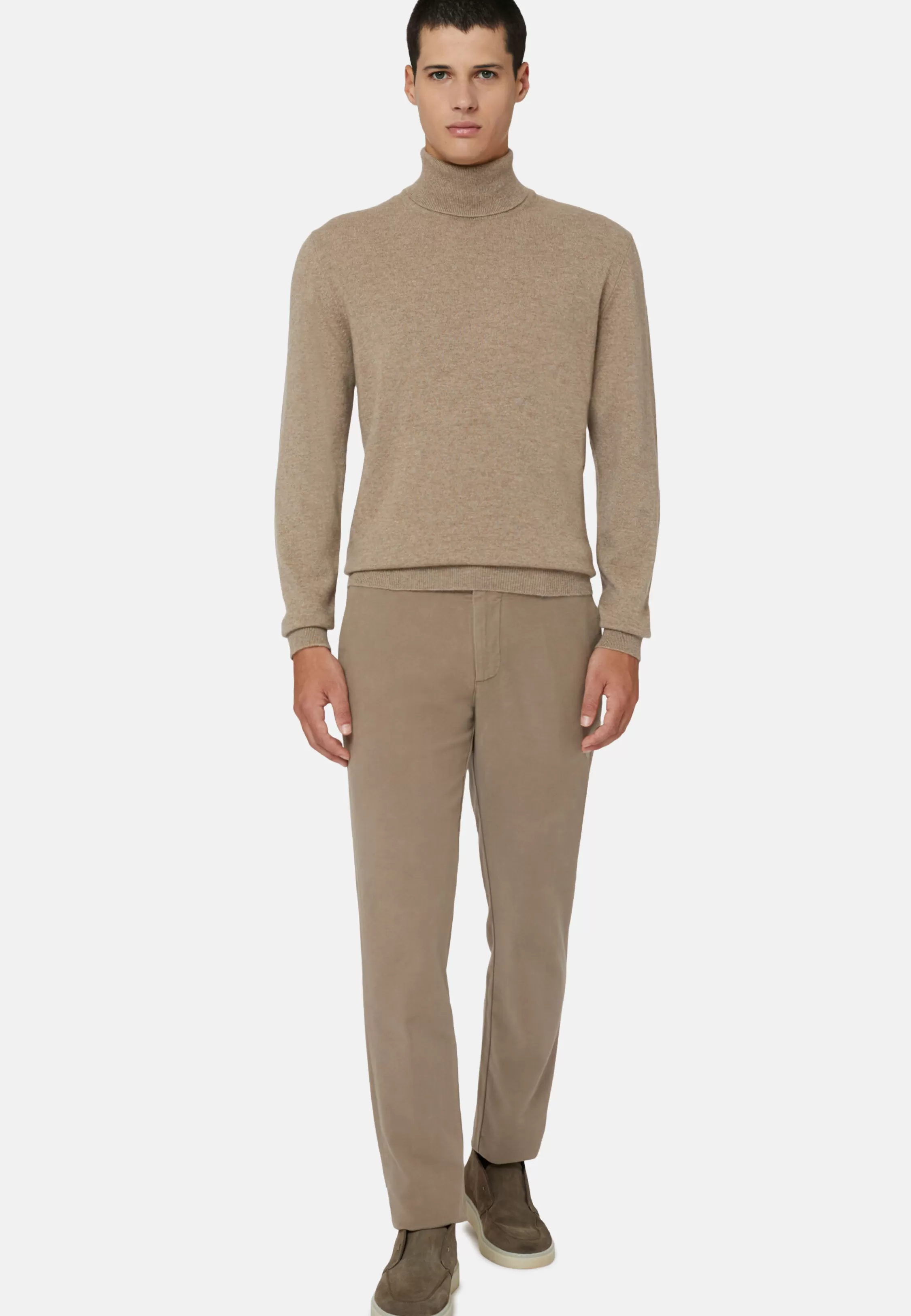 Boggi Milano Polo Neck Jumper In Cashmere