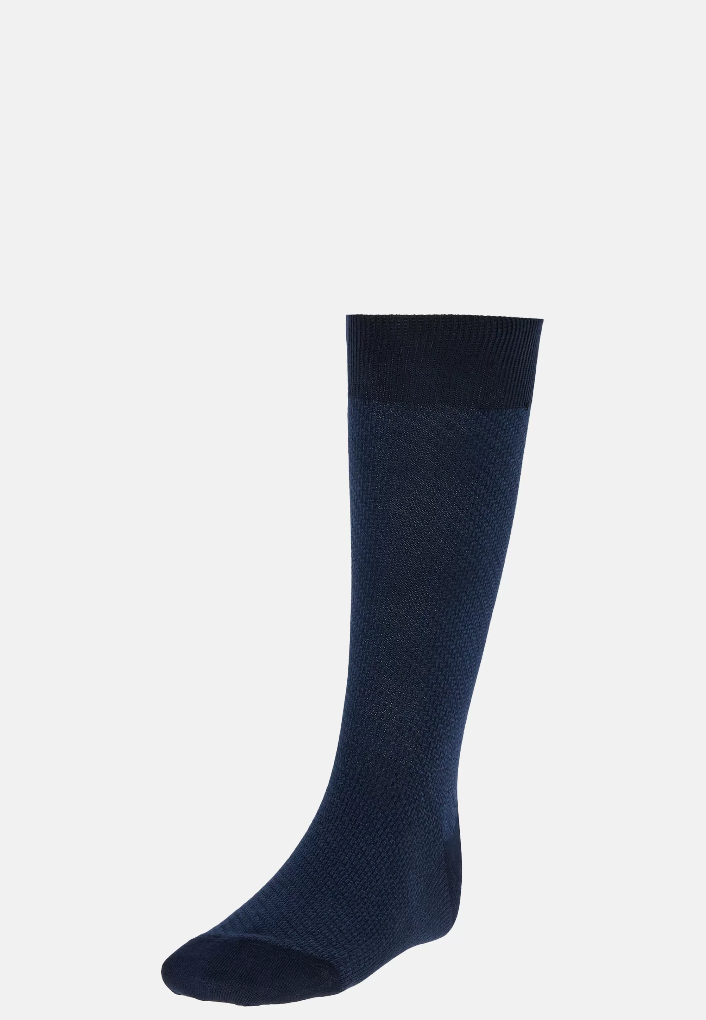 Boggi Milano Herringbone Pattern Socks In Organic Cotton