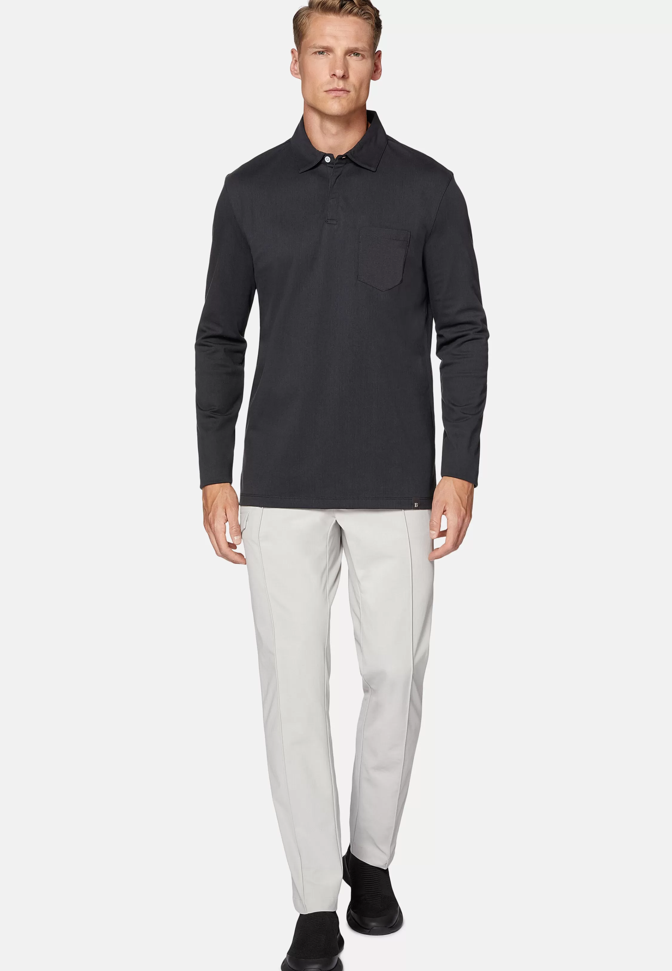 Boggi Milano High-Performance Piqué Polo Shirt