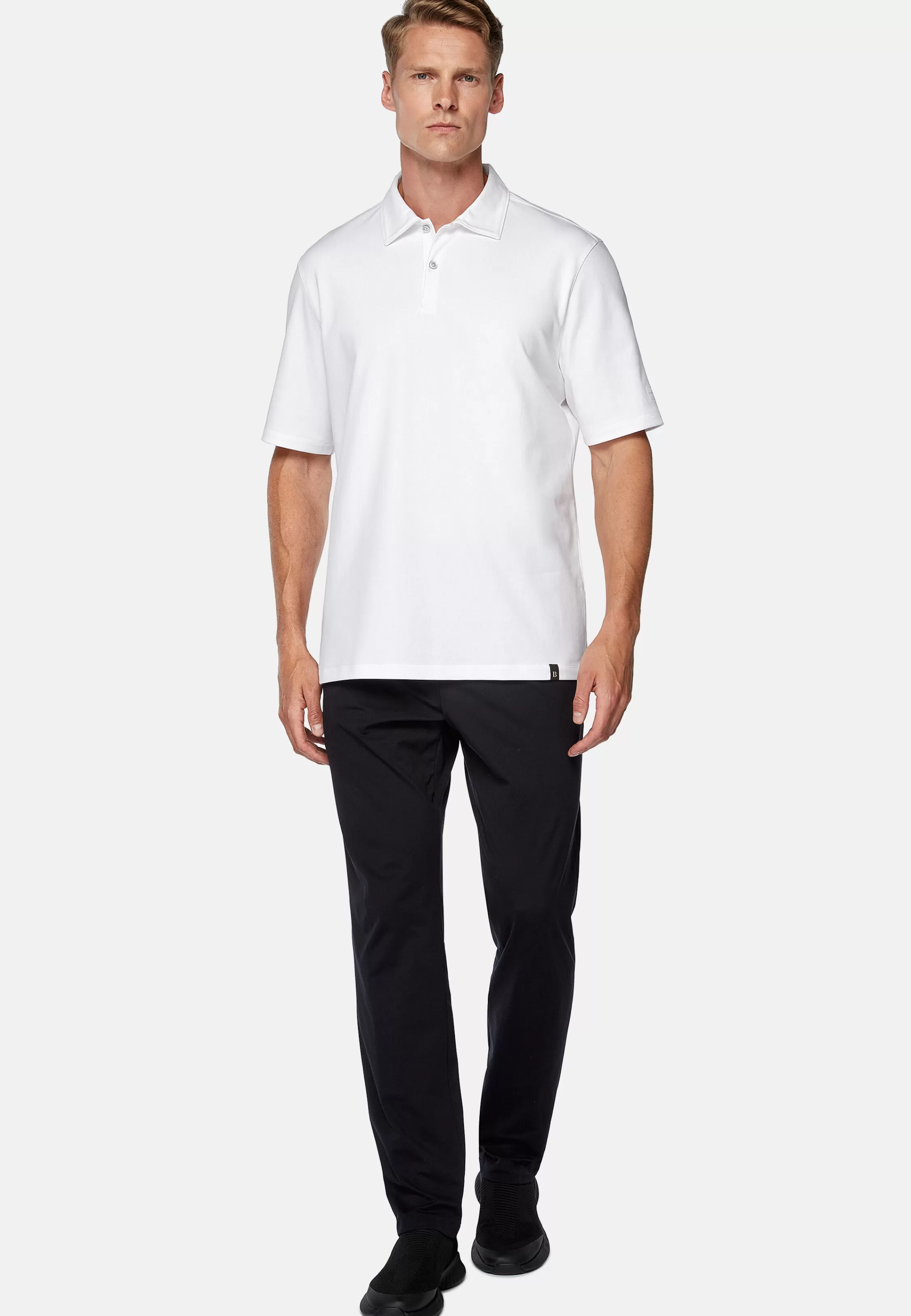 Boggi Milano High-Performance Piqué Polo Shirt