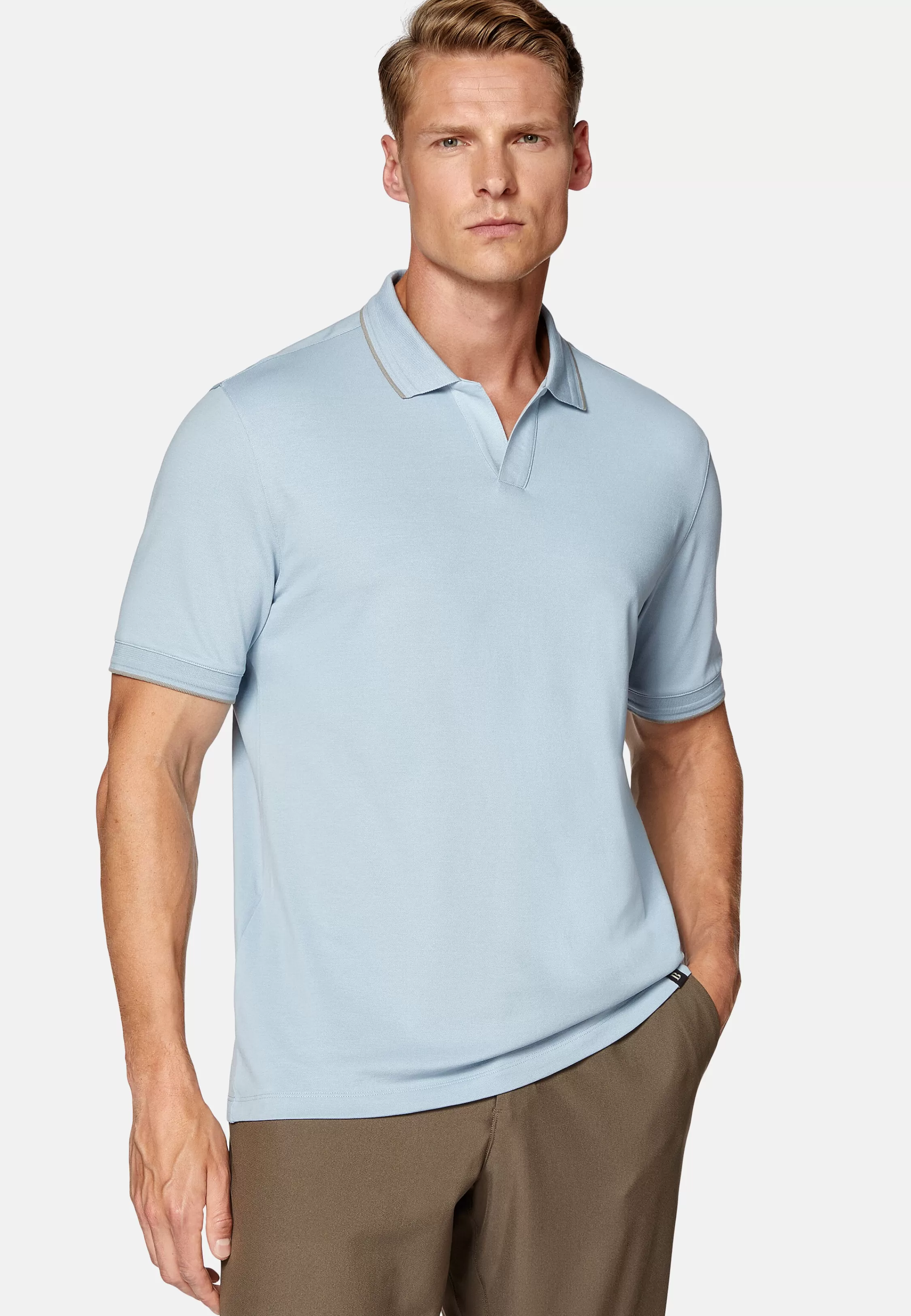 Boggi Milano High-Performance Piqué Polo Shirt