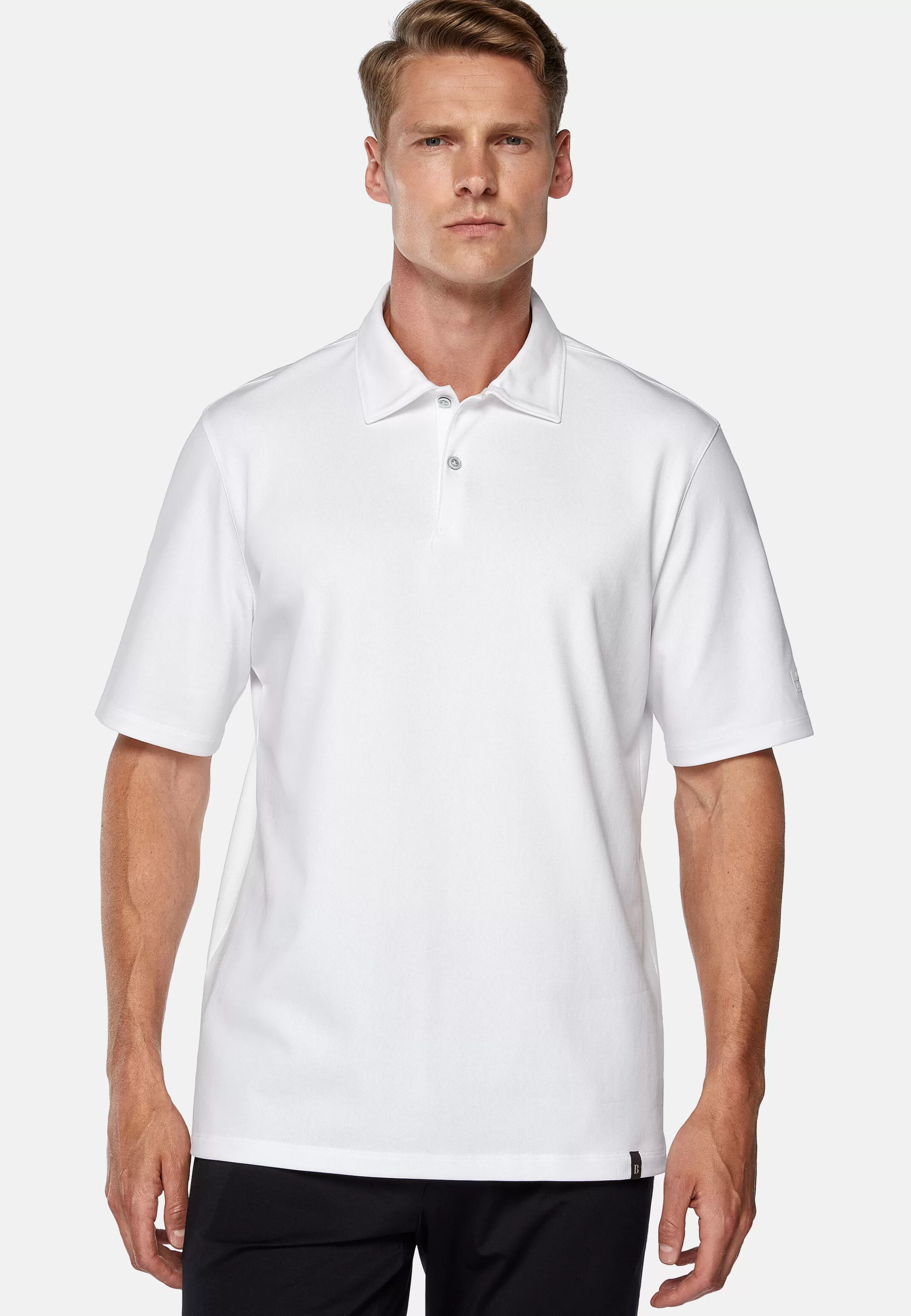 Boggi Milano High-Performance Piqué Polo Shirt