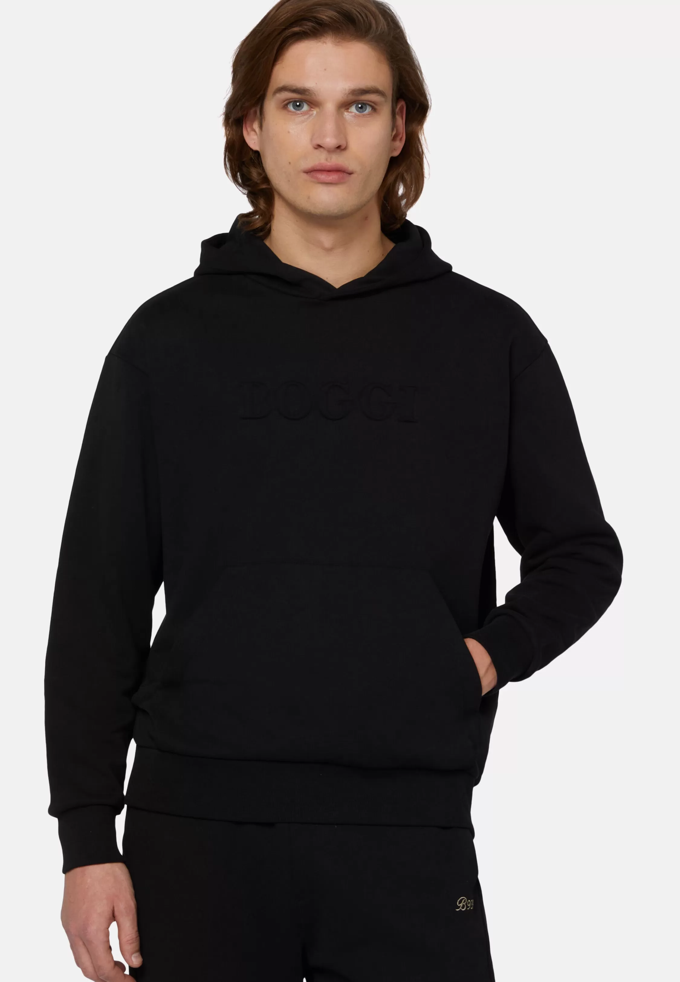 Boggi Milano Hooded Sweatshirt In Cotton