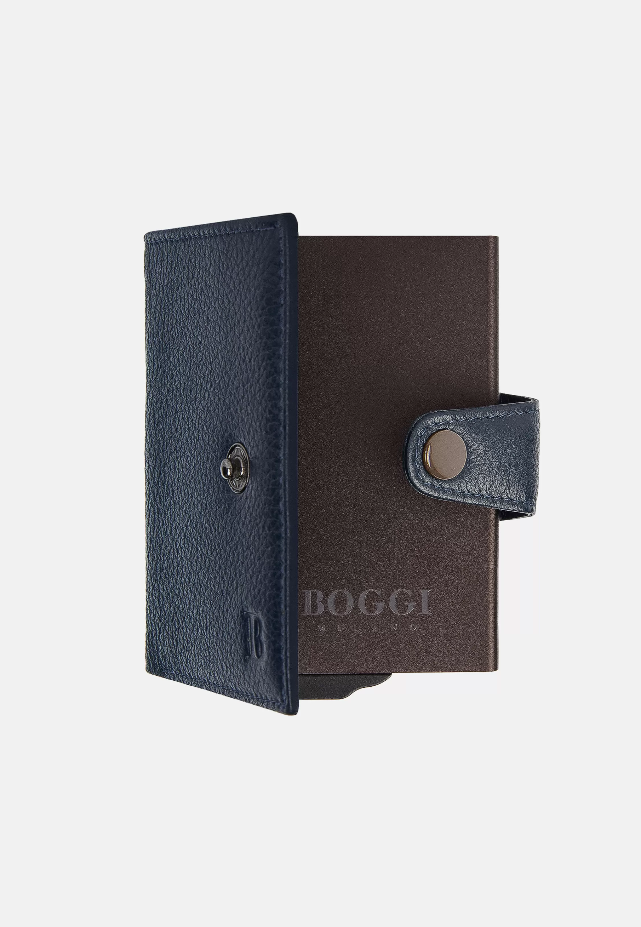 Boggi Milano Leather Credit Card Holder