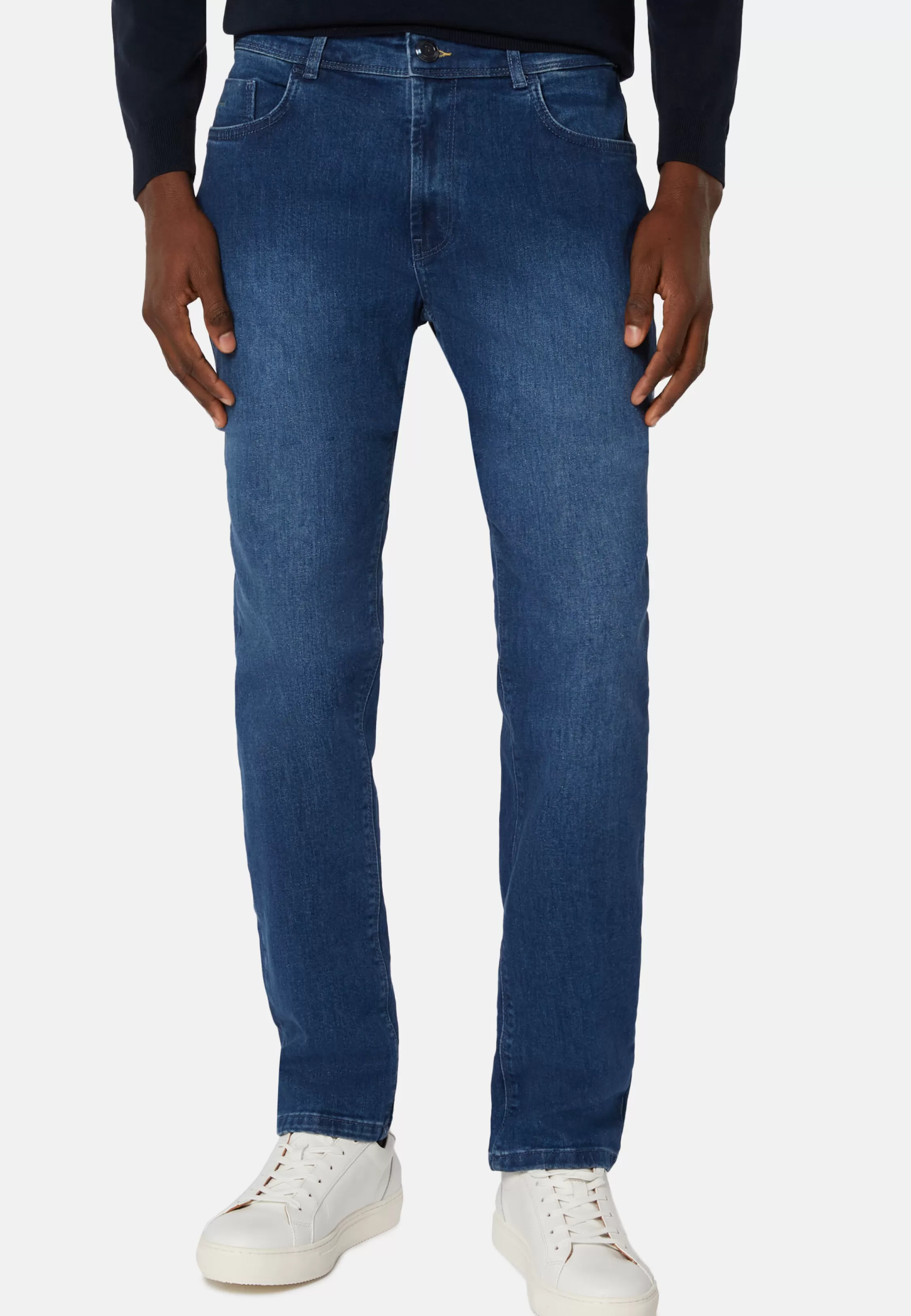 Boggi Milano Medium Blue Stretch Denim Jeans