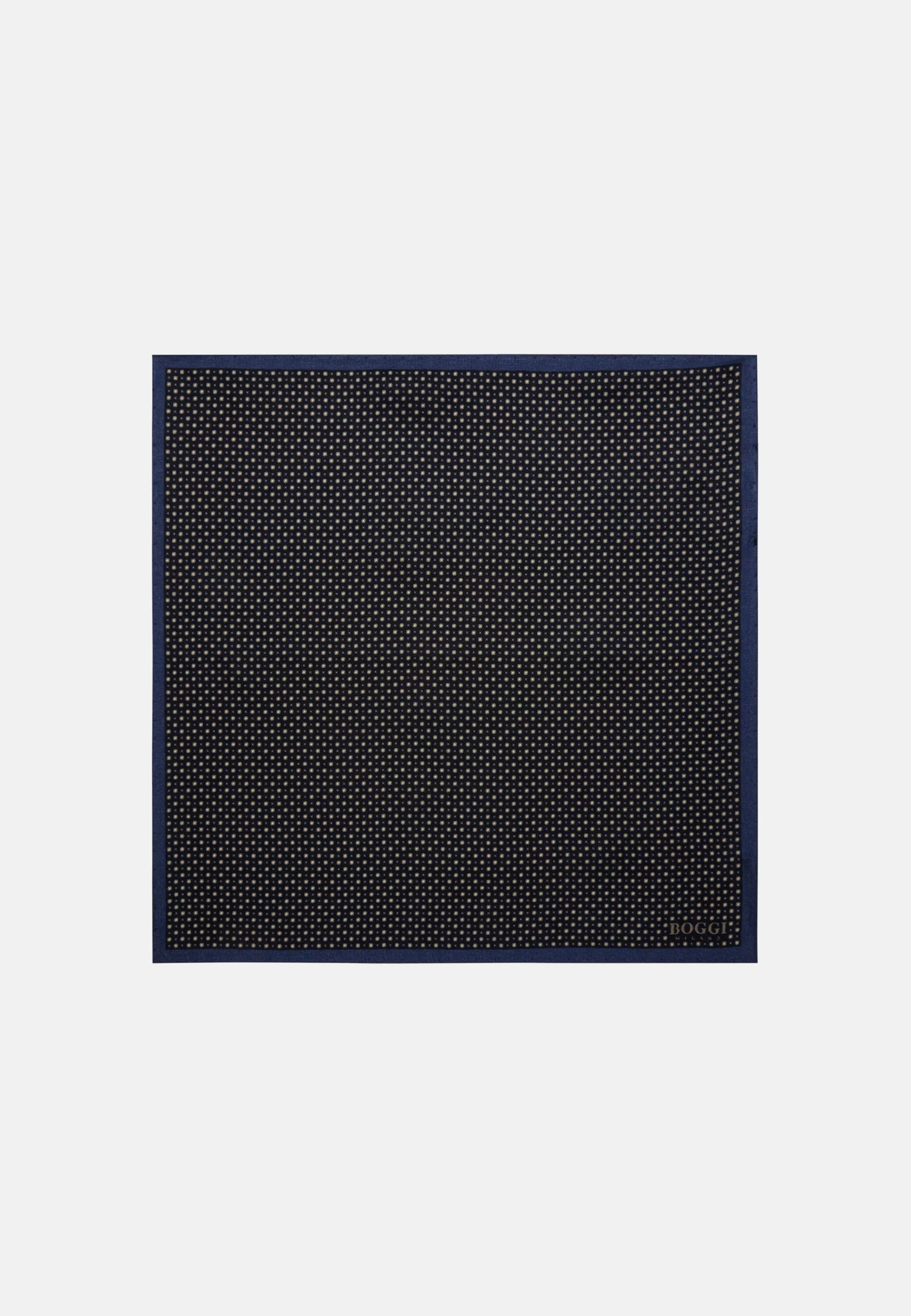 Boggi Milano Micro Patterned Silk Pocket Square