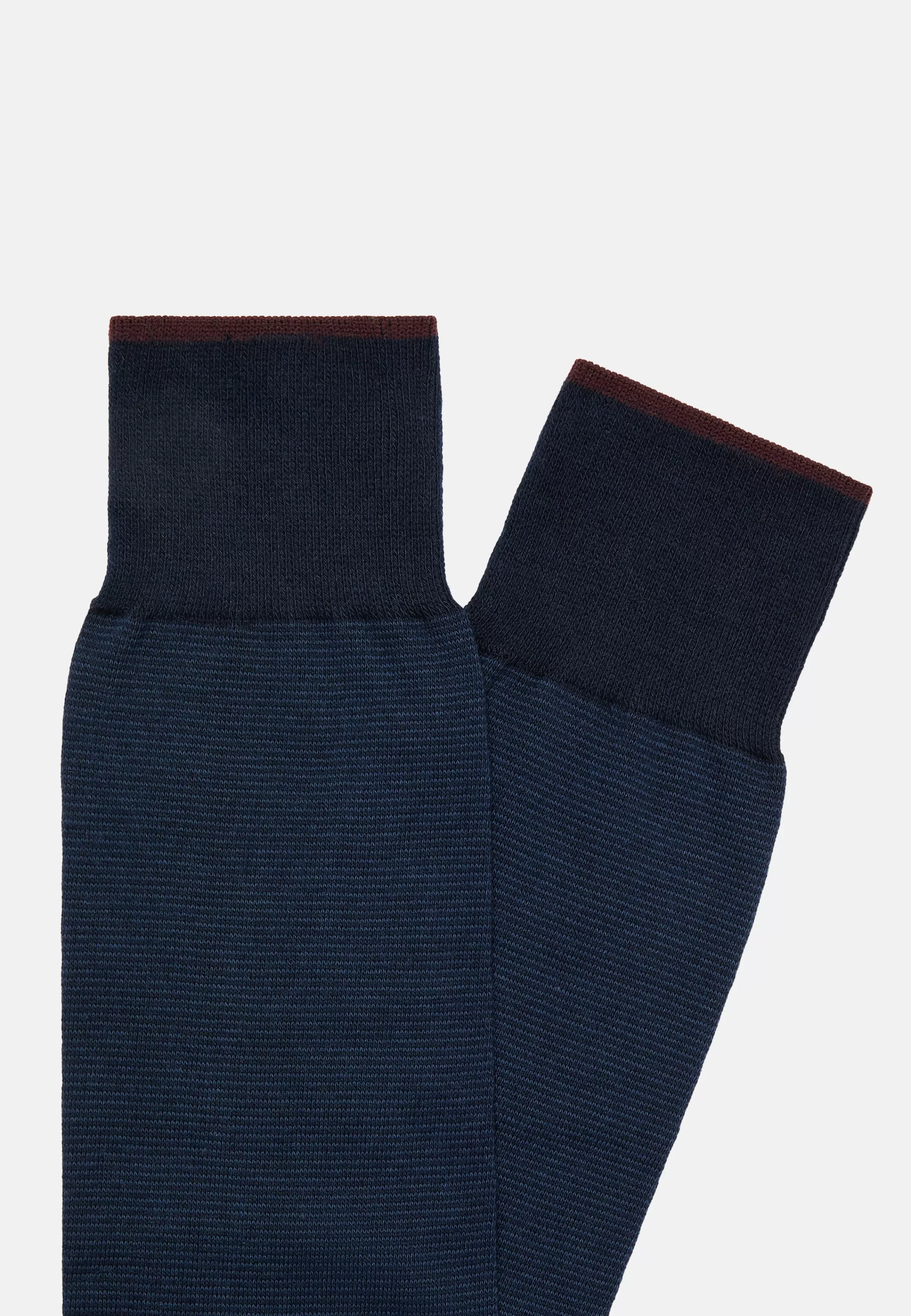 Boggi Milano Micro Striped Socks In Organic Cotton