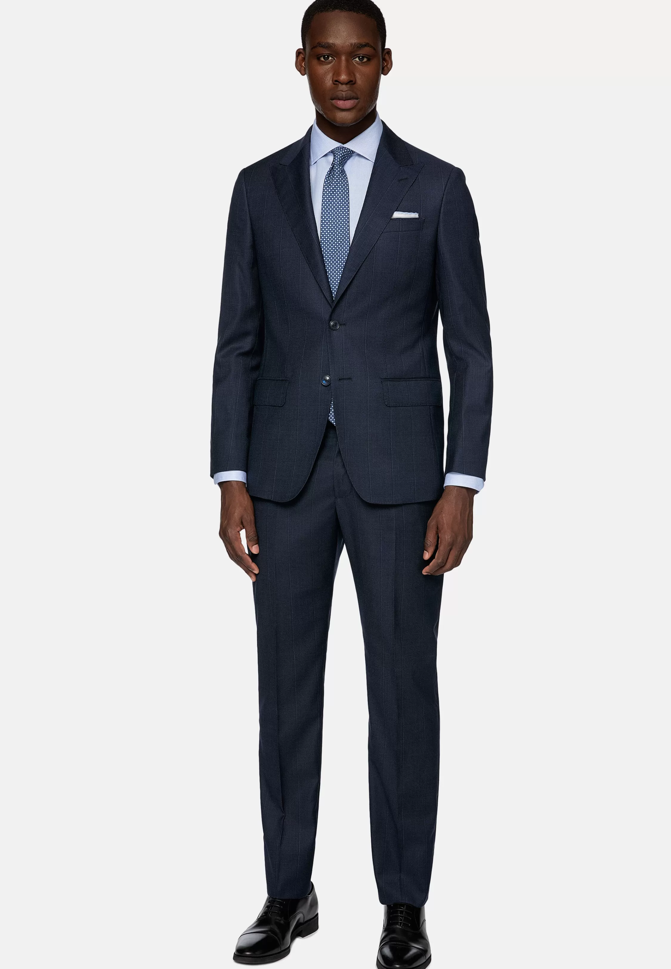 Boggi Milano Pinstripe Suit In Pure Wool