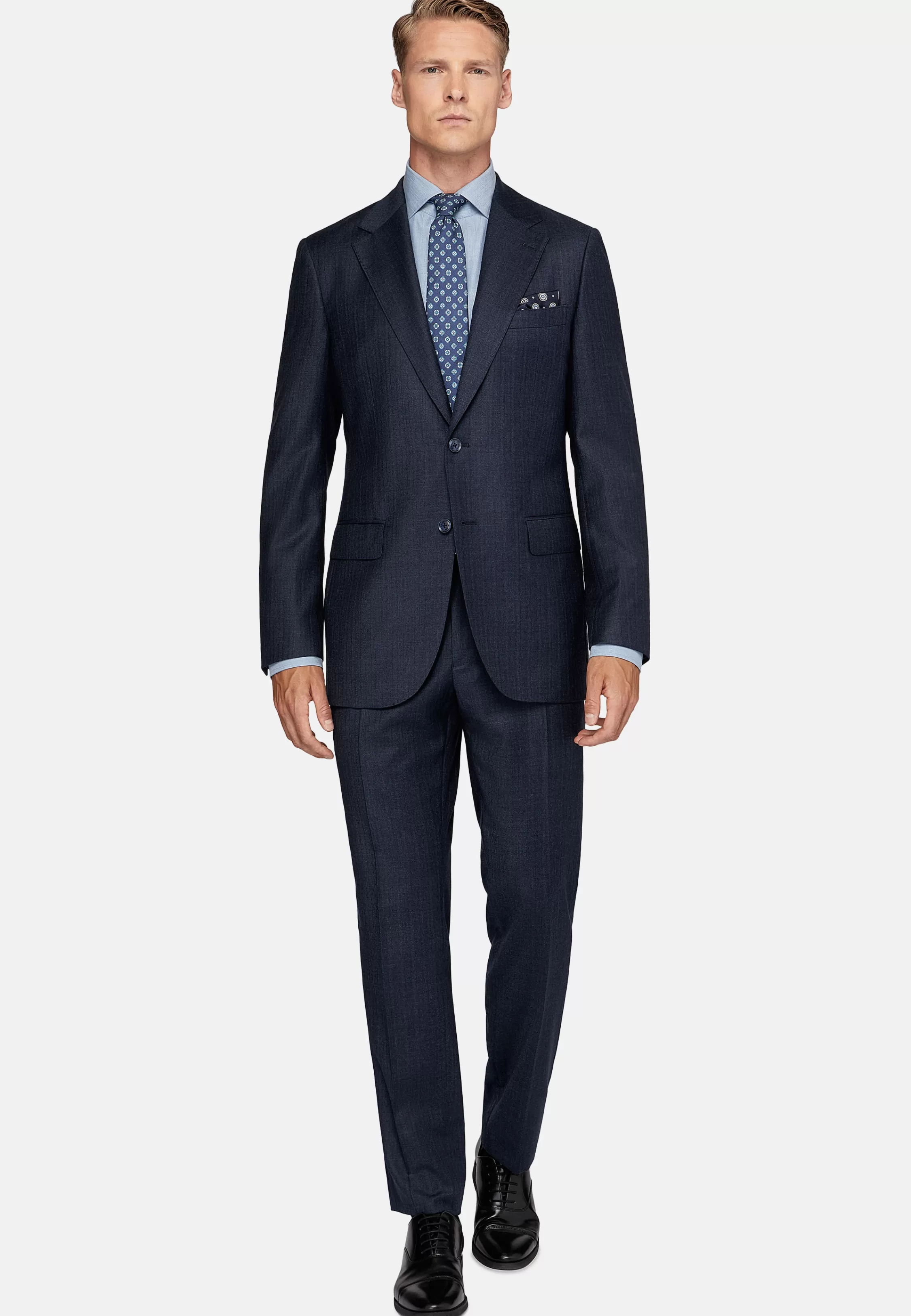 Boggi Milano Pinstripe Suit In Pure Wool