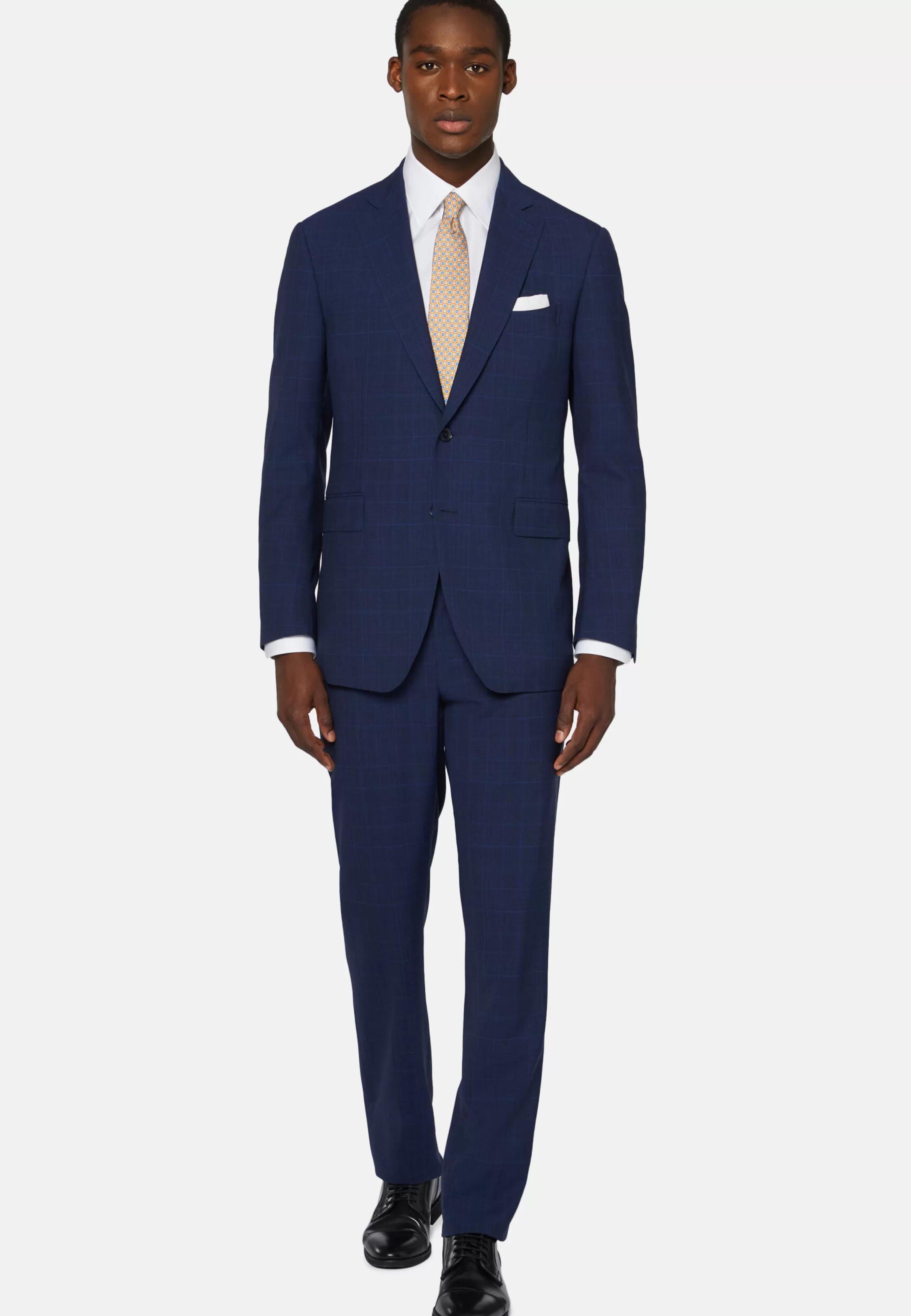 Boggi Milano Prince Of Wales Check Suit In Super 130 Wool