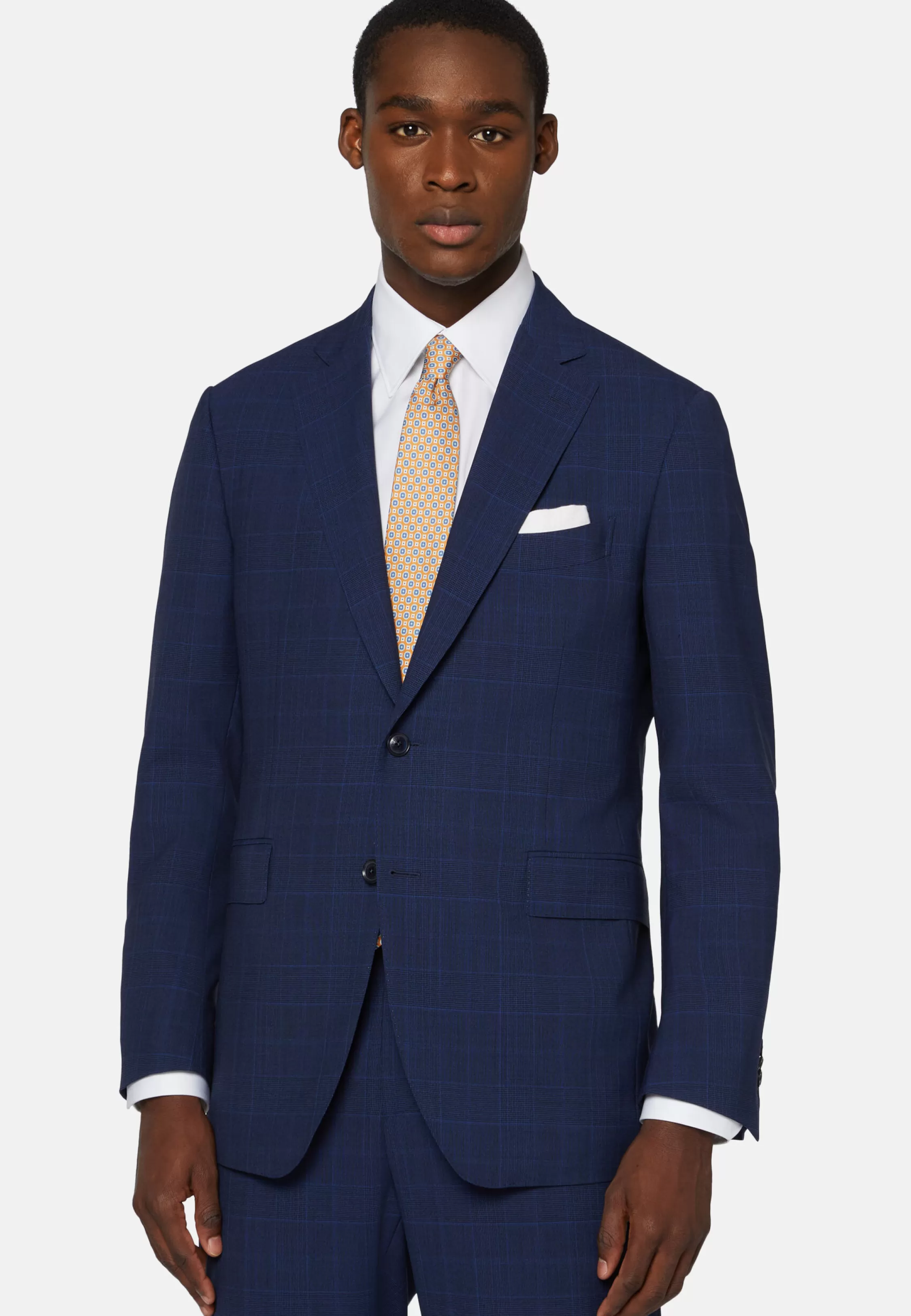 Boggi Milano Prince Of Wales Check Suit In Super 130 Wool
