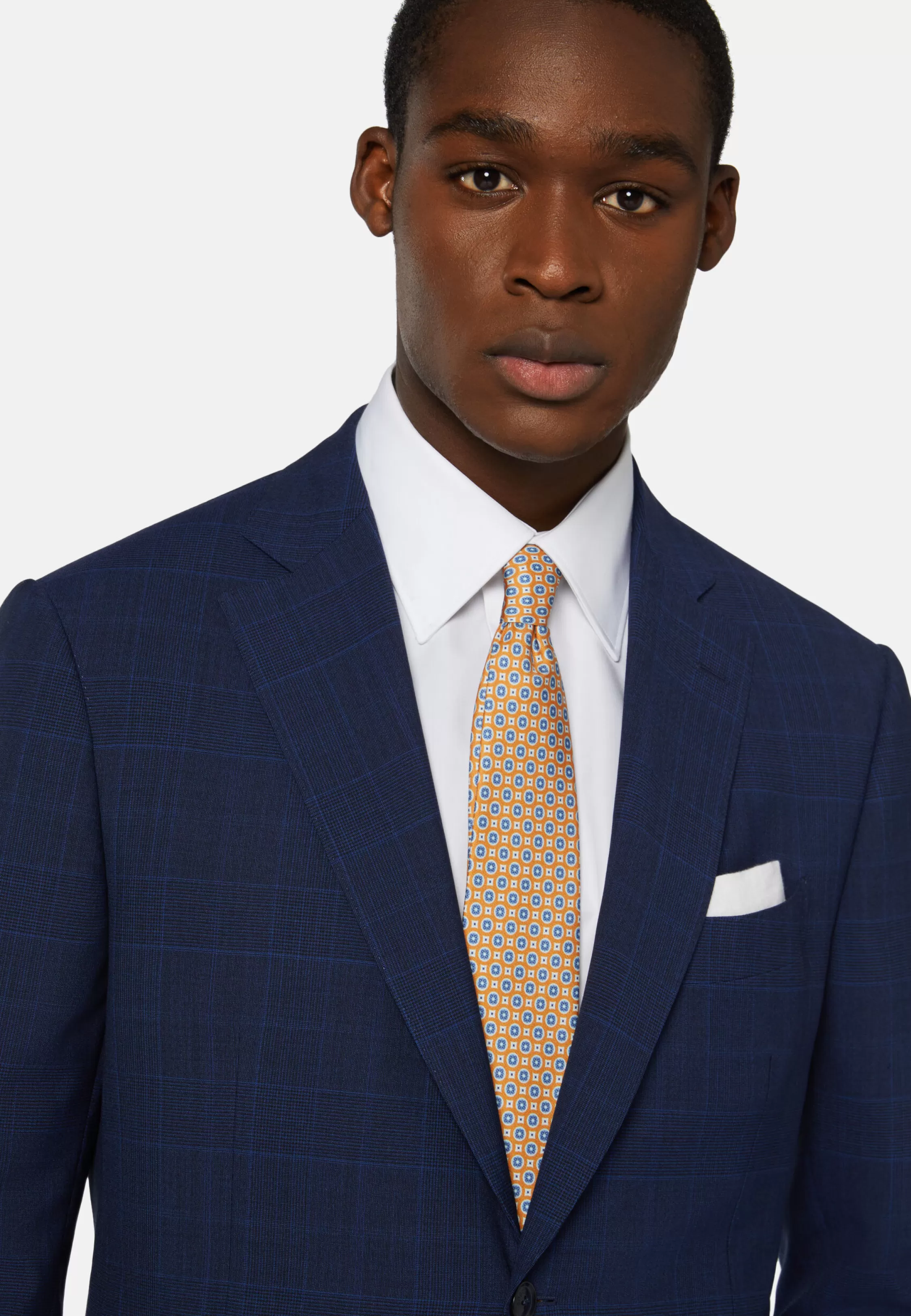 Boggi Milano Prince Of Wales Check Suit In Super 130 Wool