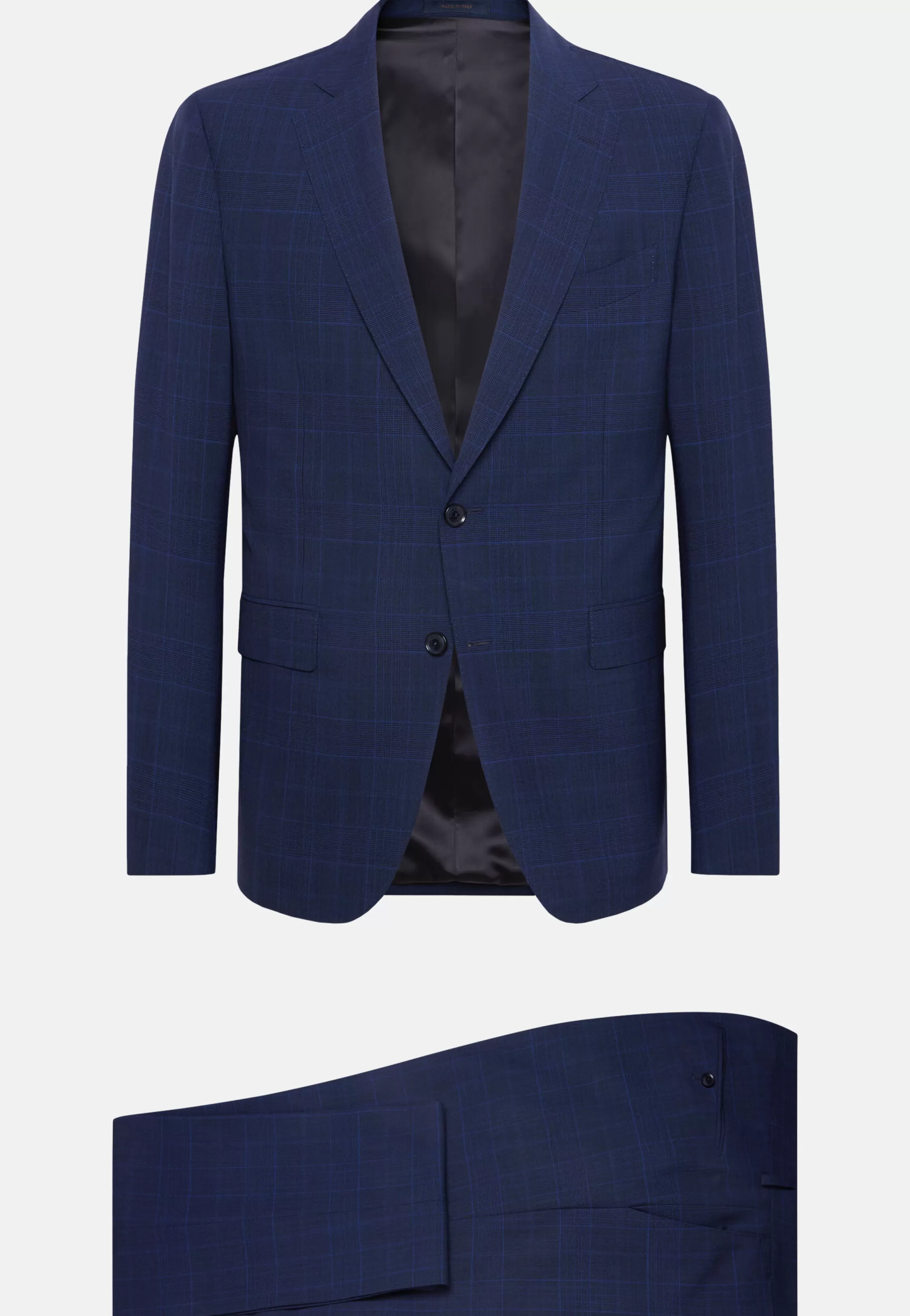Boggi Milano Prince Of Wales Check Suit In Super 130 Wool
