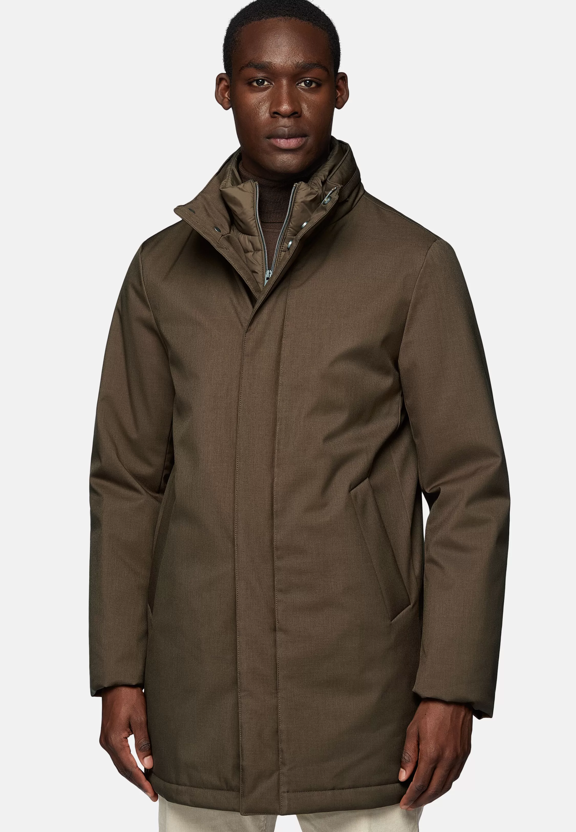 Boggi Milano Padded Removable Bib Car Coat Style Stelvio