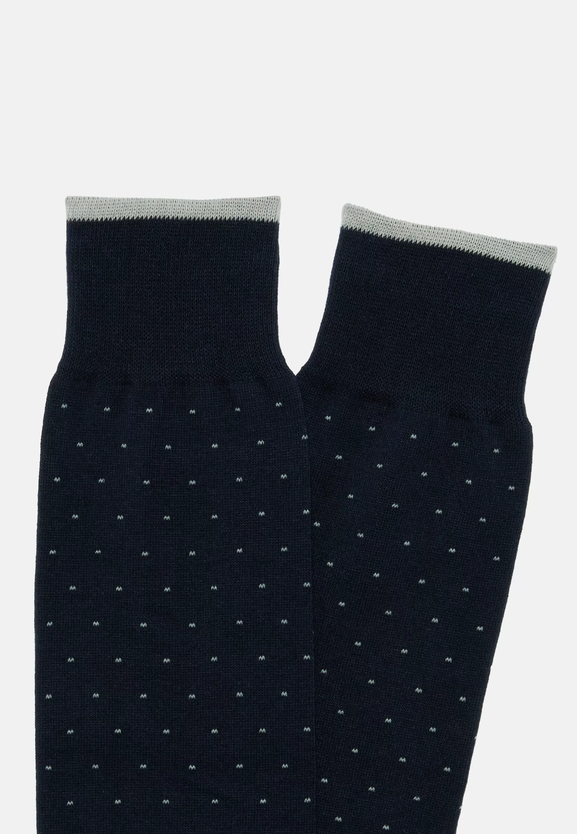 Boggi Milano Pinpoint Design Socks In Organic Cotton