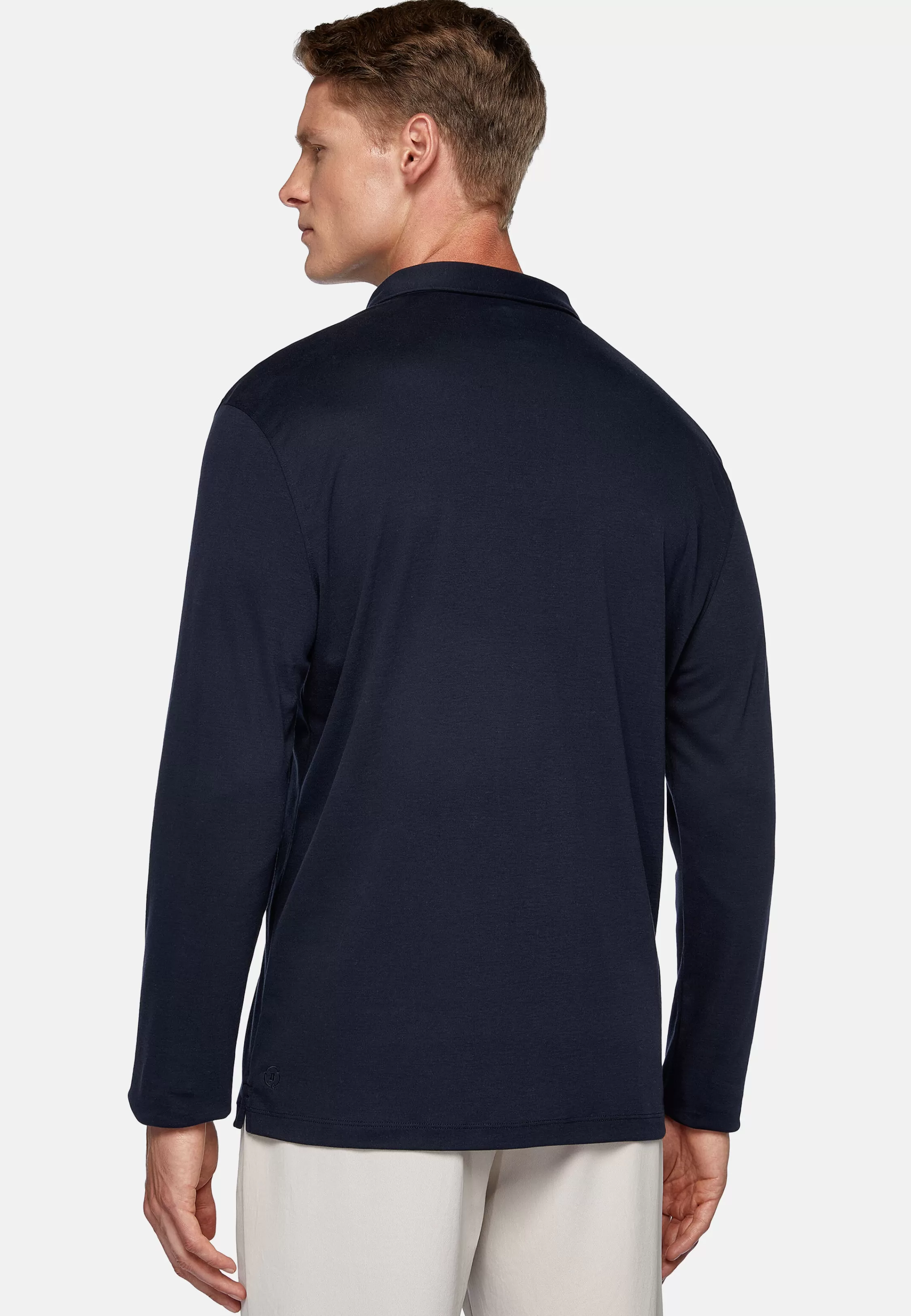 Boggi Milano Polo Shirt In A Cotton Blend High-Performance Jersey Regular