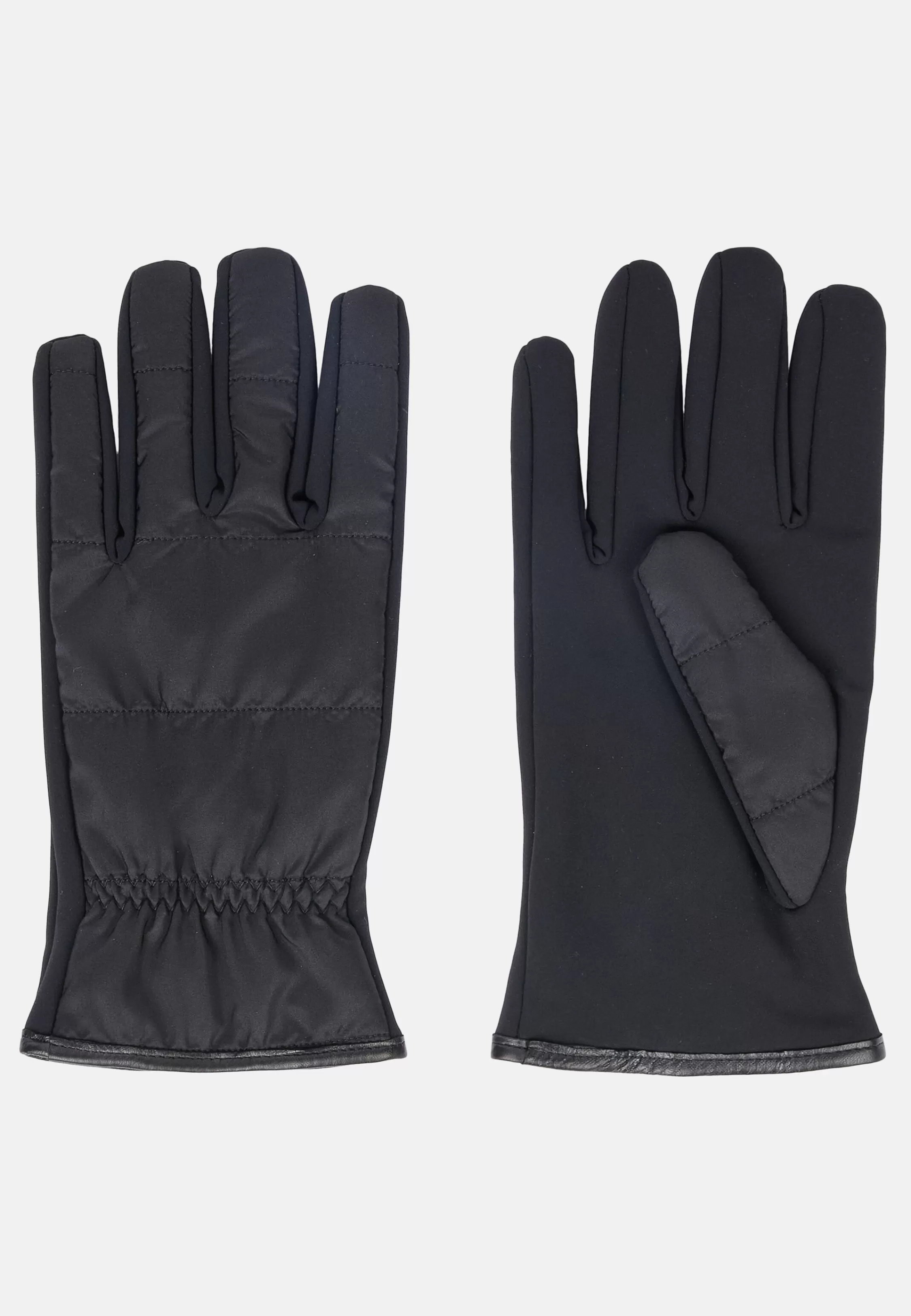 Boggi Milano Quilted Technical Fabric Gloves