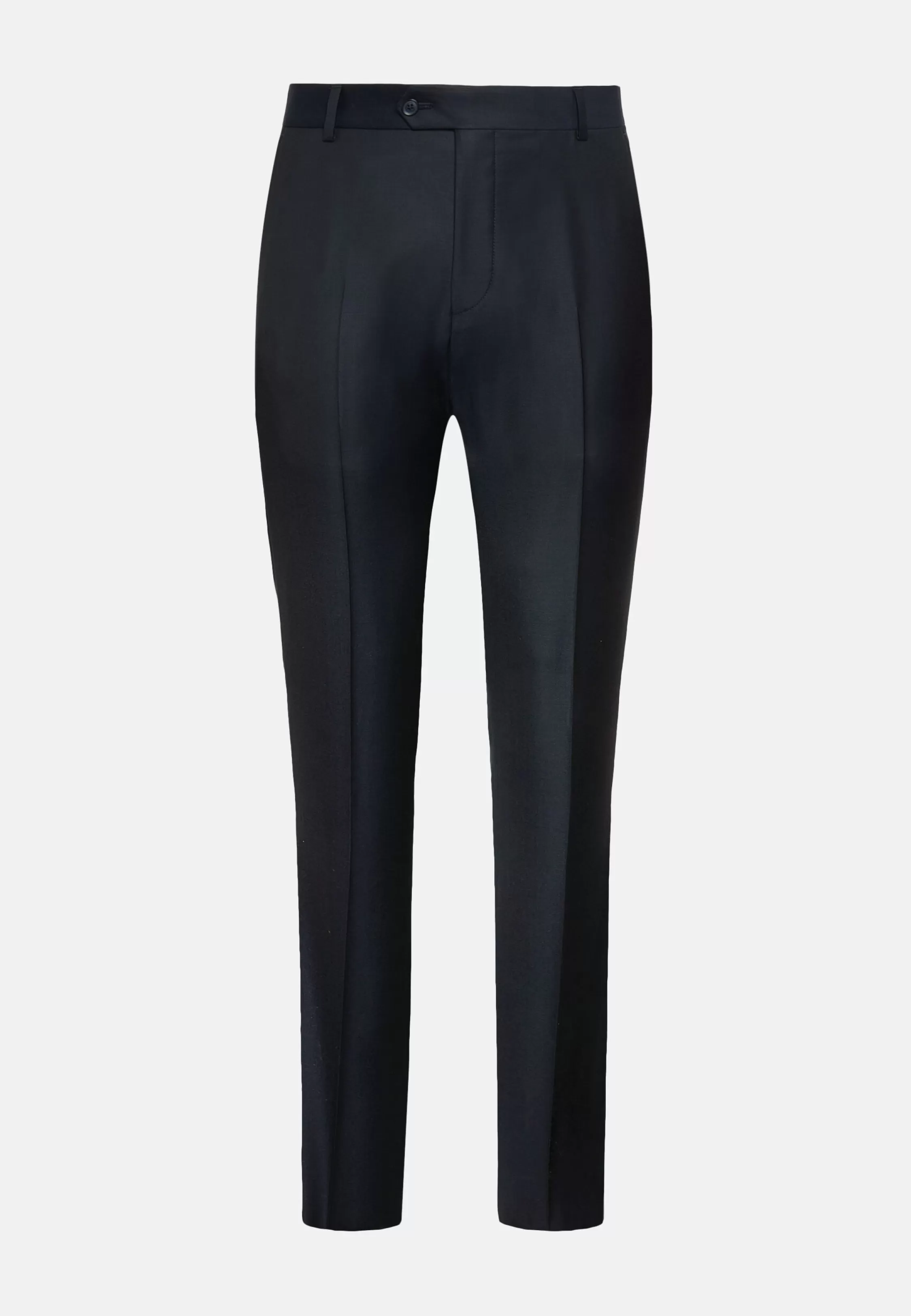 Boggi Milano Regular Fit Charcoal Grey Super 130 Wool Pants