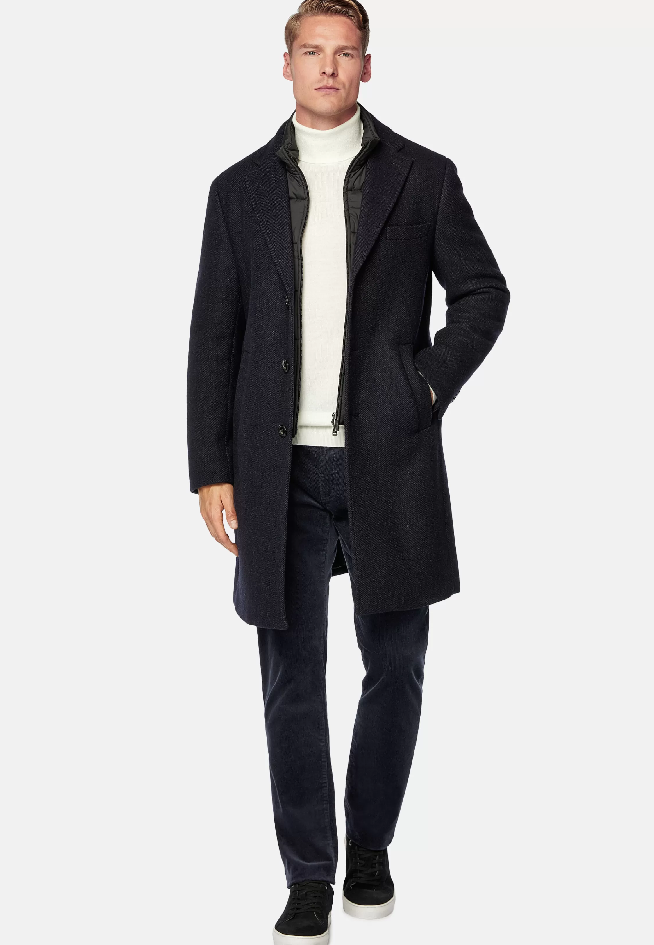 Boggi Milano Removable Bib Coat Style Colonia