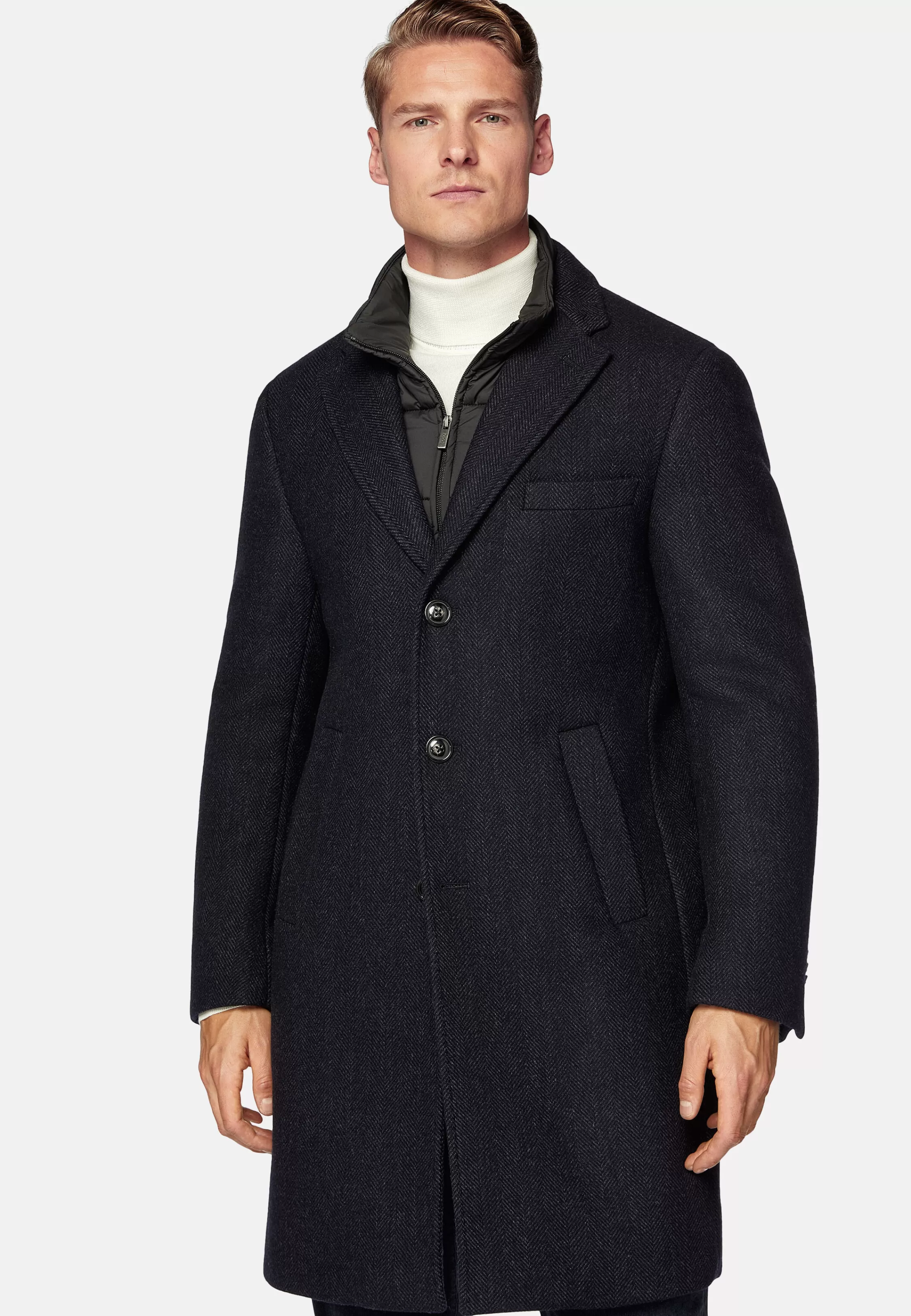 Boggi Milano Removable Bib Coat Style Colonia