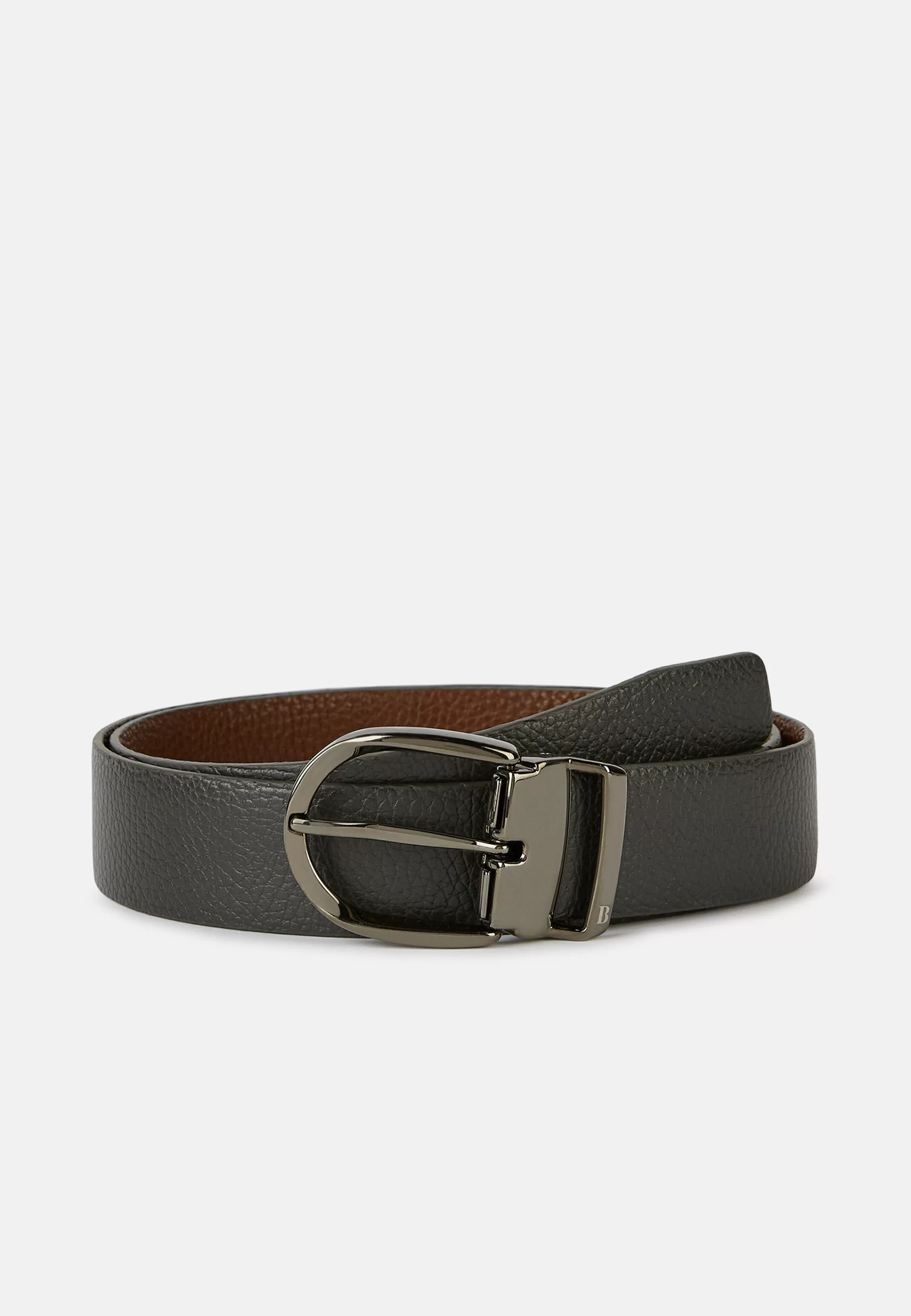 Boggi Milano Reversible Tumbled Leather Belt