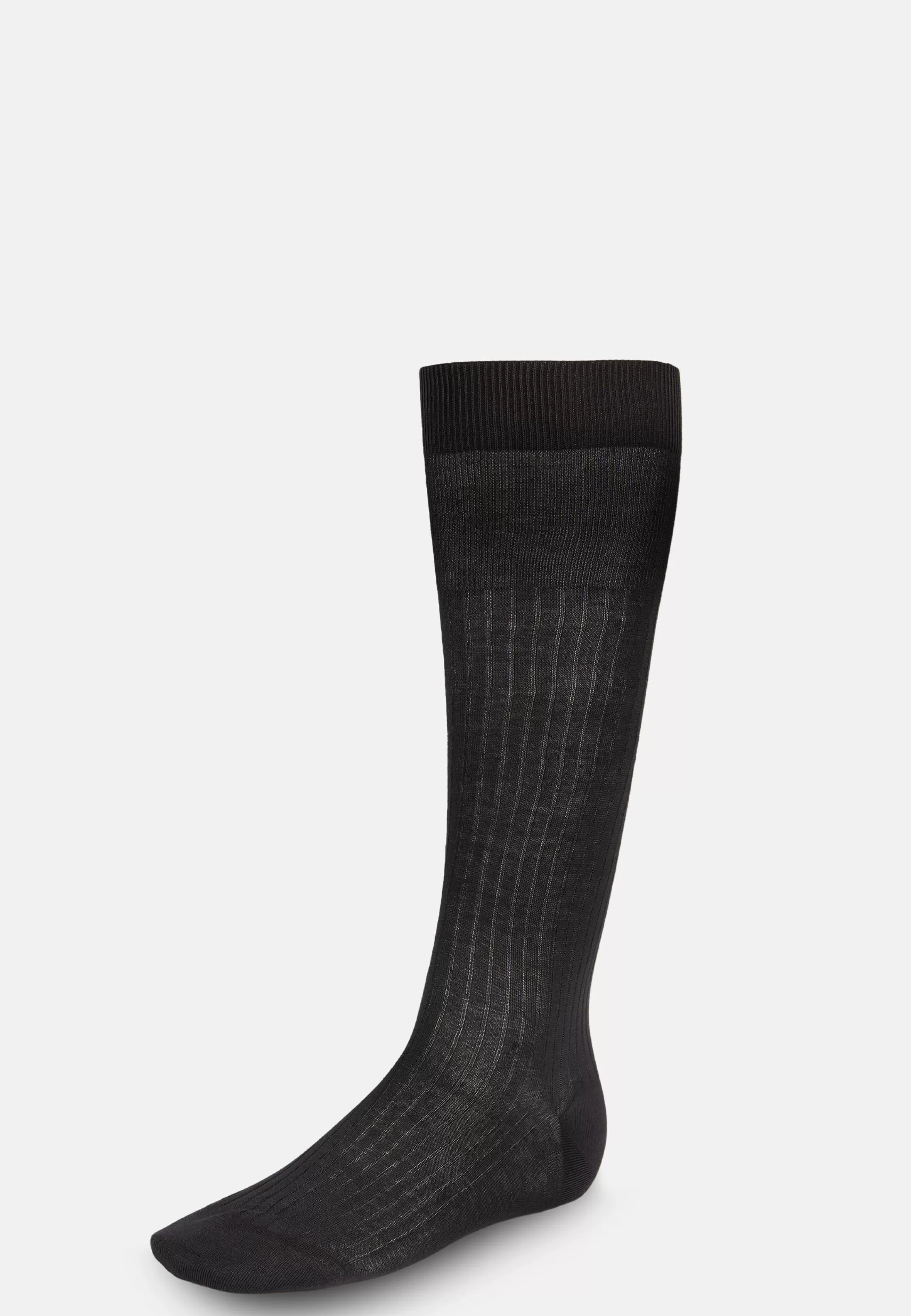 Boggi Milano Ribbed Cotton Socks